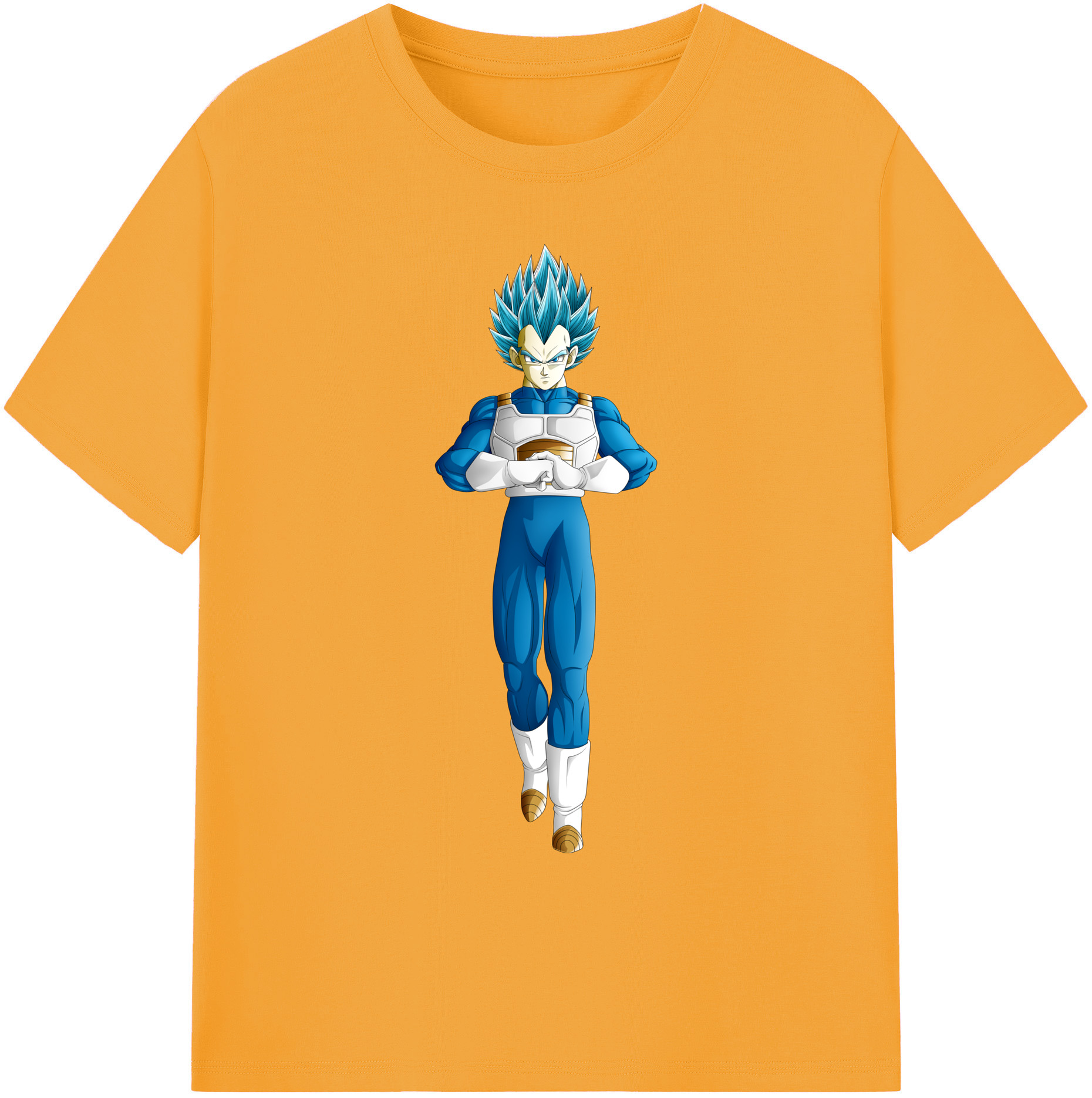 （画像用） ドラゴンボール ベジータ四世（Bejīta Yonsei）DRAGON BALL Vegeta IV 綿100％ メンズ半袖Tシャツ｜肌触りやわらか＆通気性