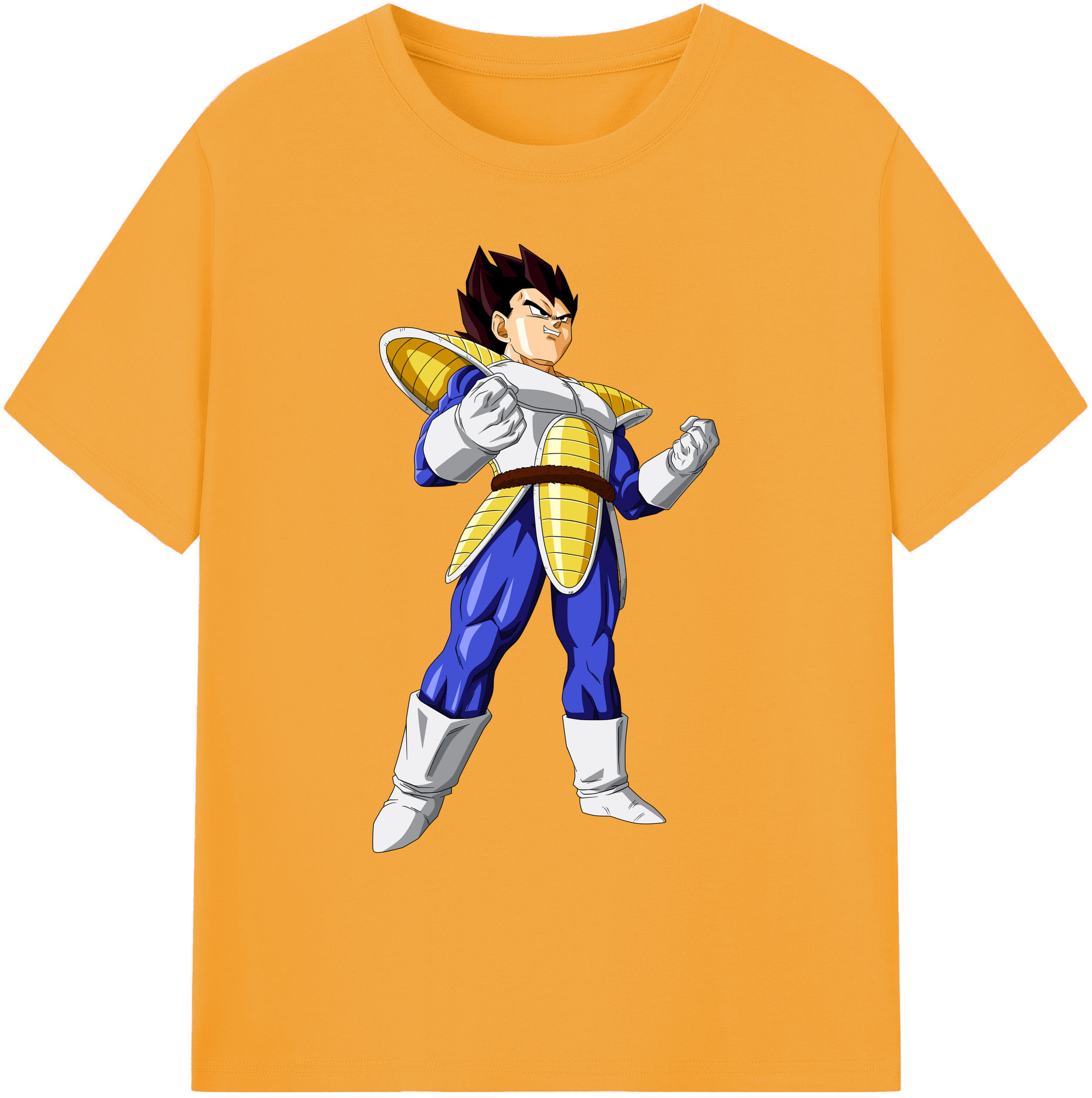 （画像用） ドラゴンボール ベジータ四世（Bejīta Yonsei）DRAGON BALL Vegeta IV 綿100％ メンズ半袖Tシャツ｜肌触りやわらか＆通気性
