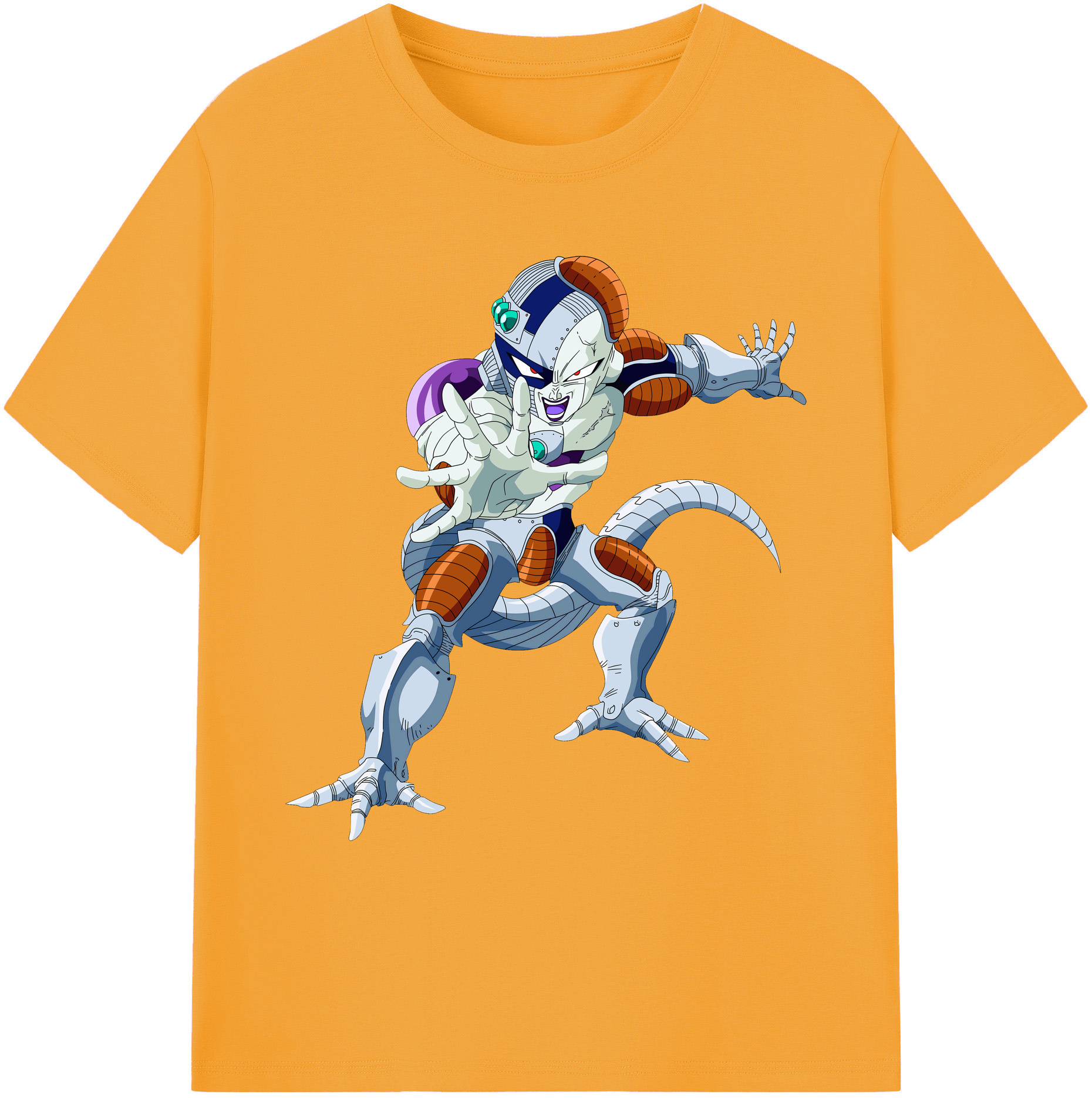 （画像用） ドラゴンボール フリーザ DRAGON BALL Frieza 綿100％ メンズ半袖Tシャツ｜肌触りやわらか＆通気性