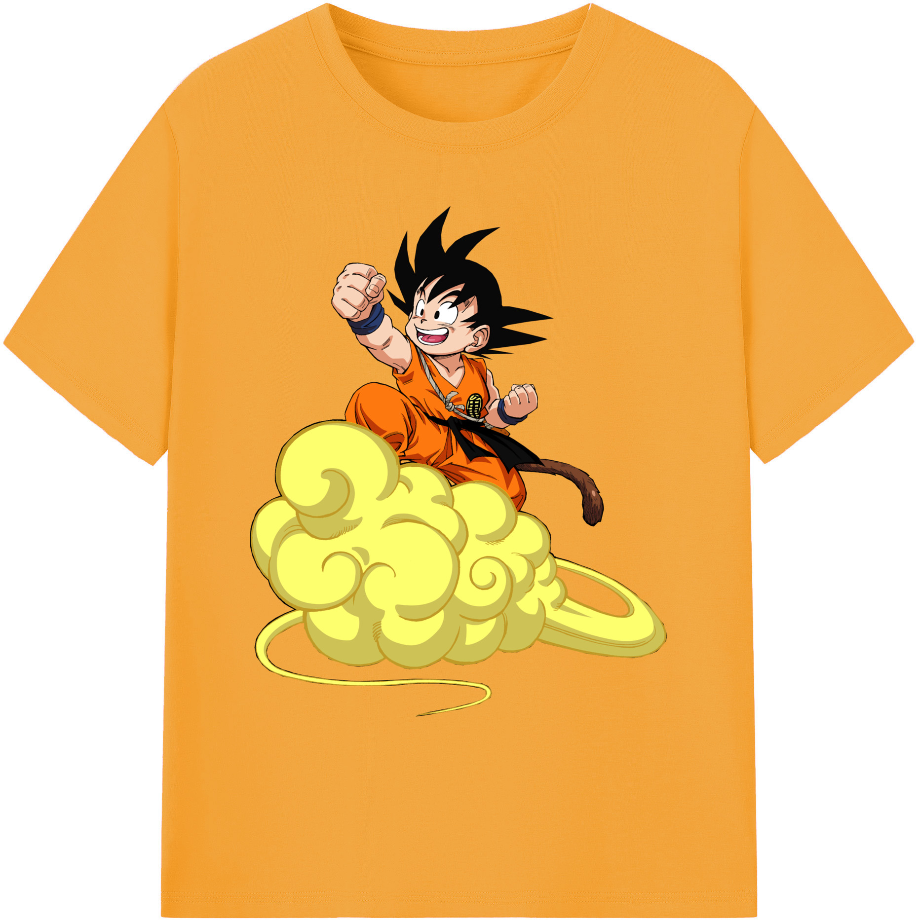 （画像用） ドラゴンボール 孫悟空（そん ごくう）Son Goku カカロット DRAGON BALL Kakarotto 綿100％ メンズ半袖Tシャツ｜肌触りやわらか＆通気性