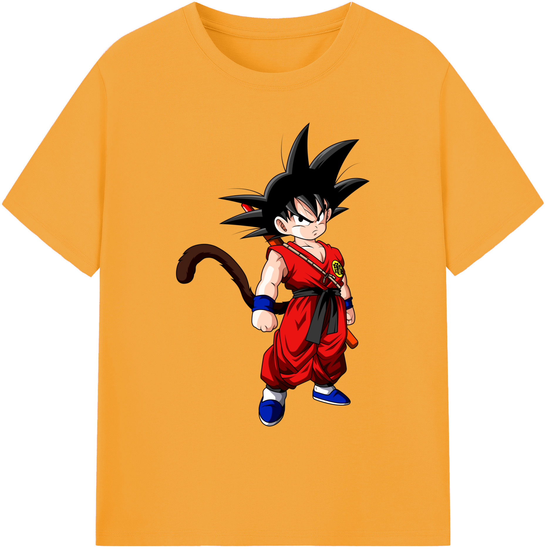 （画像用） ドラゴンボール 孫悟空（そん ごくう）Son Goku カカロット DRAGON BALL Kakarotto 綿100％ メンズ半袖Tシャツ｜肌触りやわらか＆通気性