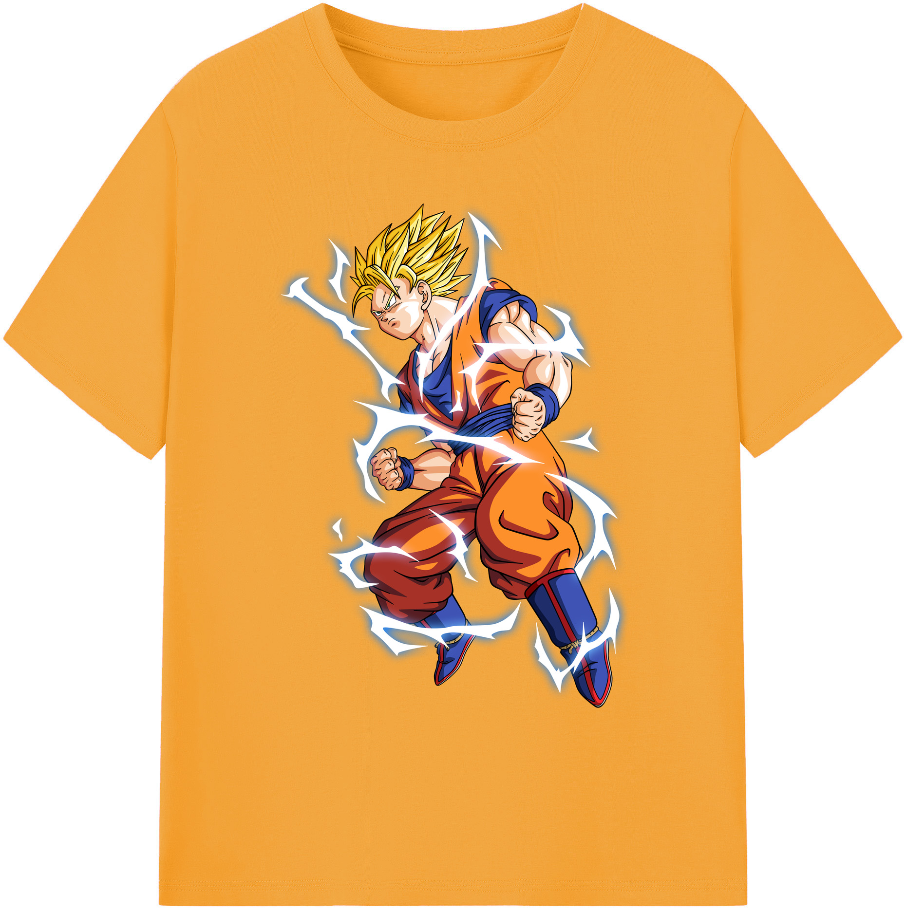 （画像用） ドラゴンボール 孫悟空（そん ごくう）Son Goku カカロット DRAGON BALL Kakarotto 綿100％ メンズ半袖Tシャツ｜肌触りやわらか＆通気性