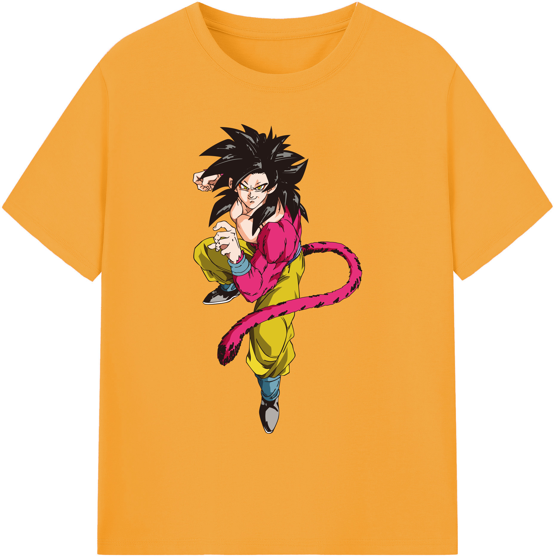 （画像用） ドラゴンボール 孫悟空（そん ごくう）Son Goku カカロット DRAGON BALL Kakarotto 綿100％ メンズ半袖Tシャツ｜肌触りやわらか＆通気性