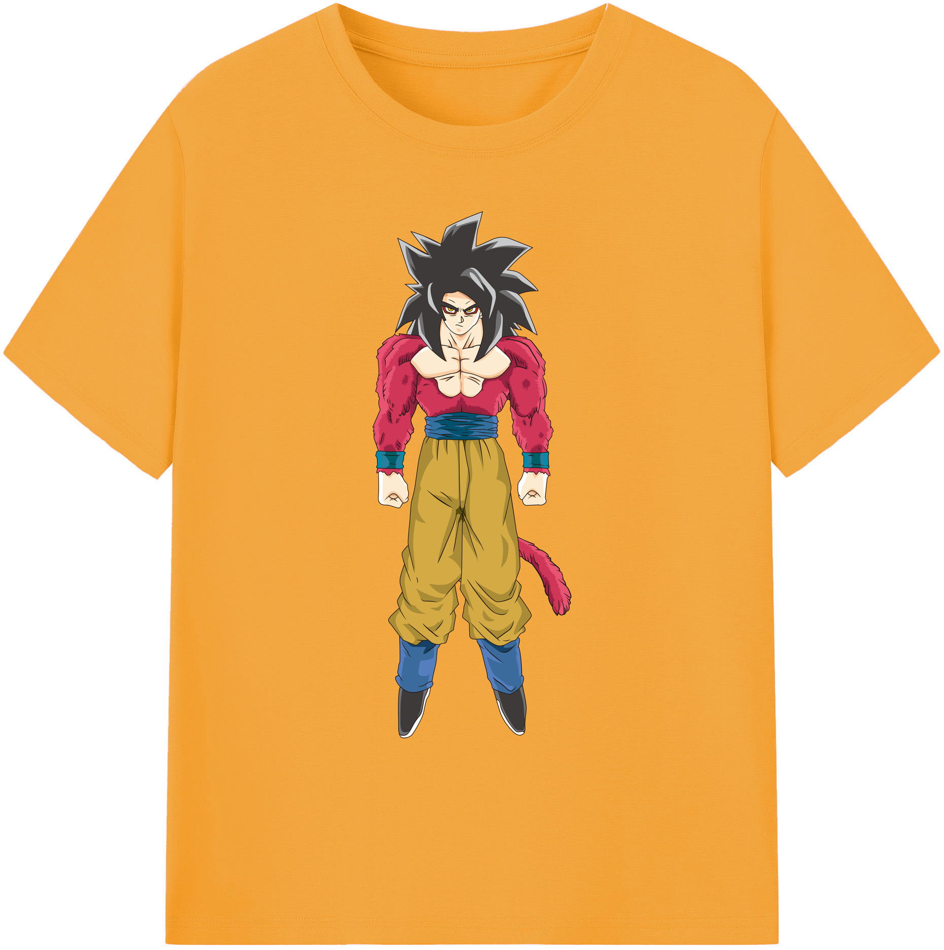 （画像用） ドラゴンボール 孫悟空（そん ごくう）Son Goku カカロット DRAGON BALL Kakarotto 綿100％ メンズ半袖Tシャツ｜肌触りやわらか＆通気性
