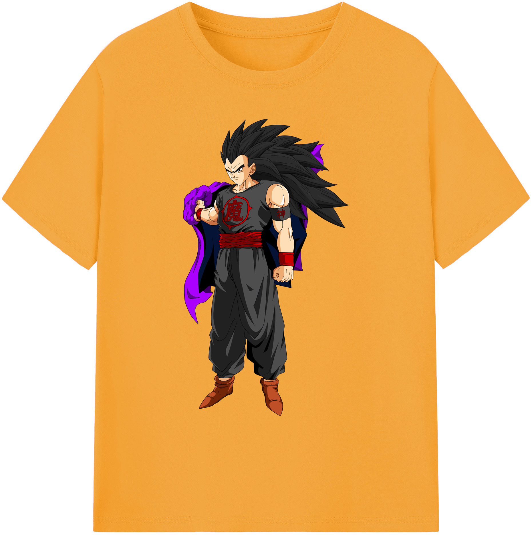 （画像用） ドラゴンボール ベジータ四世（Bejīta Yonsei）DRAGON BALL Vegeta IV 綿100％ メンズ半袖Tシャツ｜肌触りやわらか＆通気性