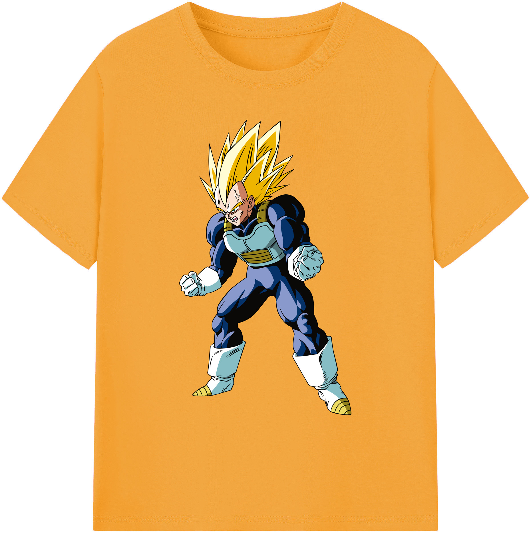 （画像用） ドラゴンボール ベジータ四世（Bejīta Yonsei）DRAGON BALL Vegeta IV 綿100％ メンズ半袖Tシャツ｜肌触りやわらか＆通気性