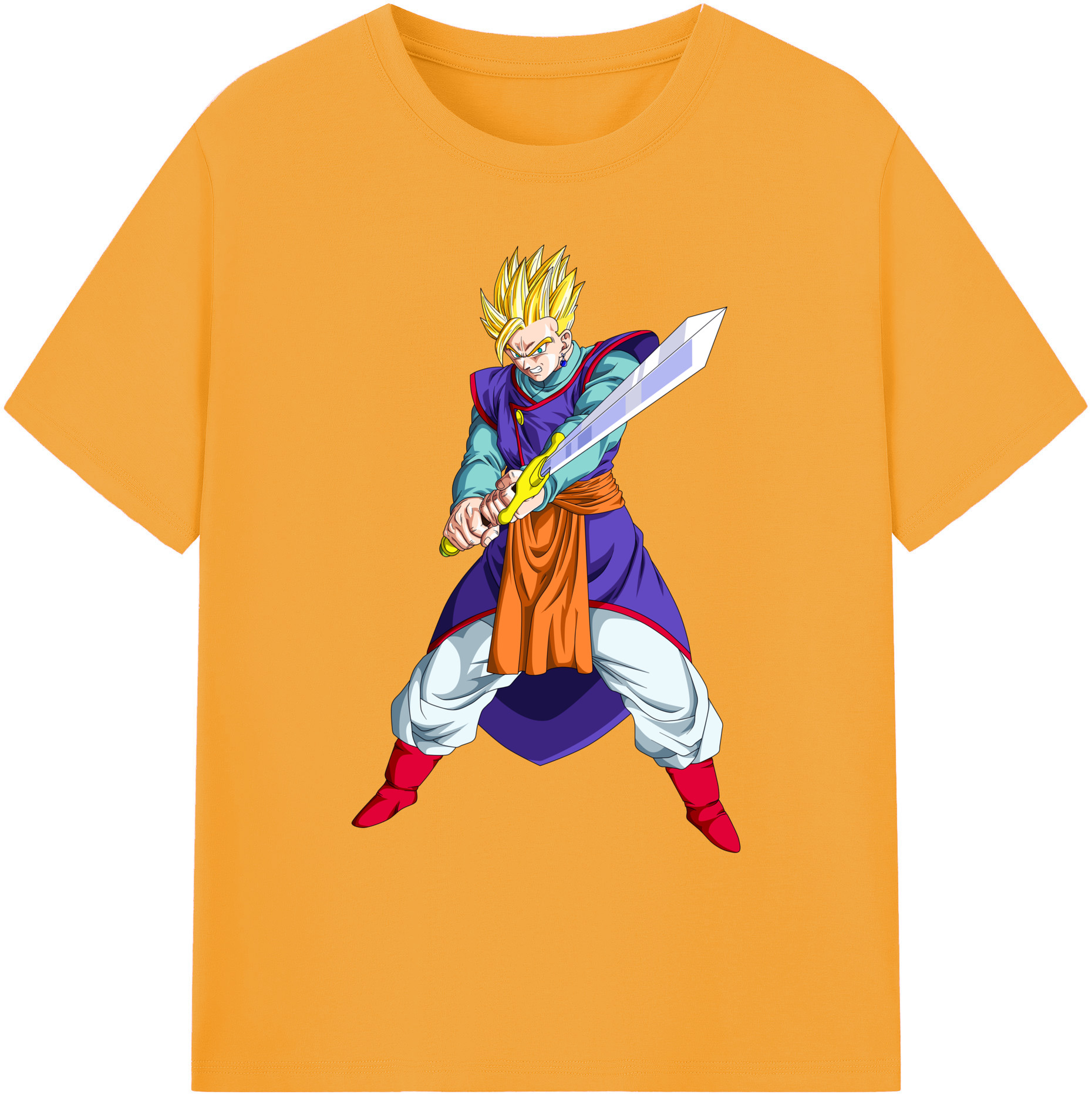 （画像用） ドラゴンボール 孫 悟飯（そんごはん）DRAGON BALL Son Gohan 綿100％ メンズ半袖Tシャツ｜肌触りやわらか＆通気性