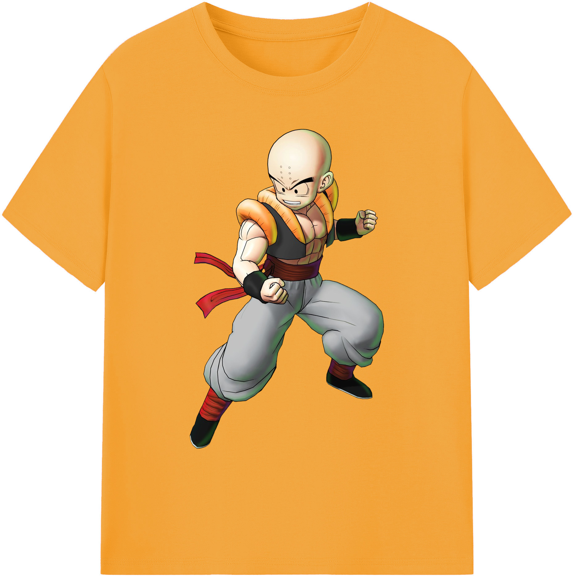 ドラゴンボール クリリン DRAGON BALL krillin 綿100％ メンズ半袖Tシャツ｜肌触りやわらか＆通気性