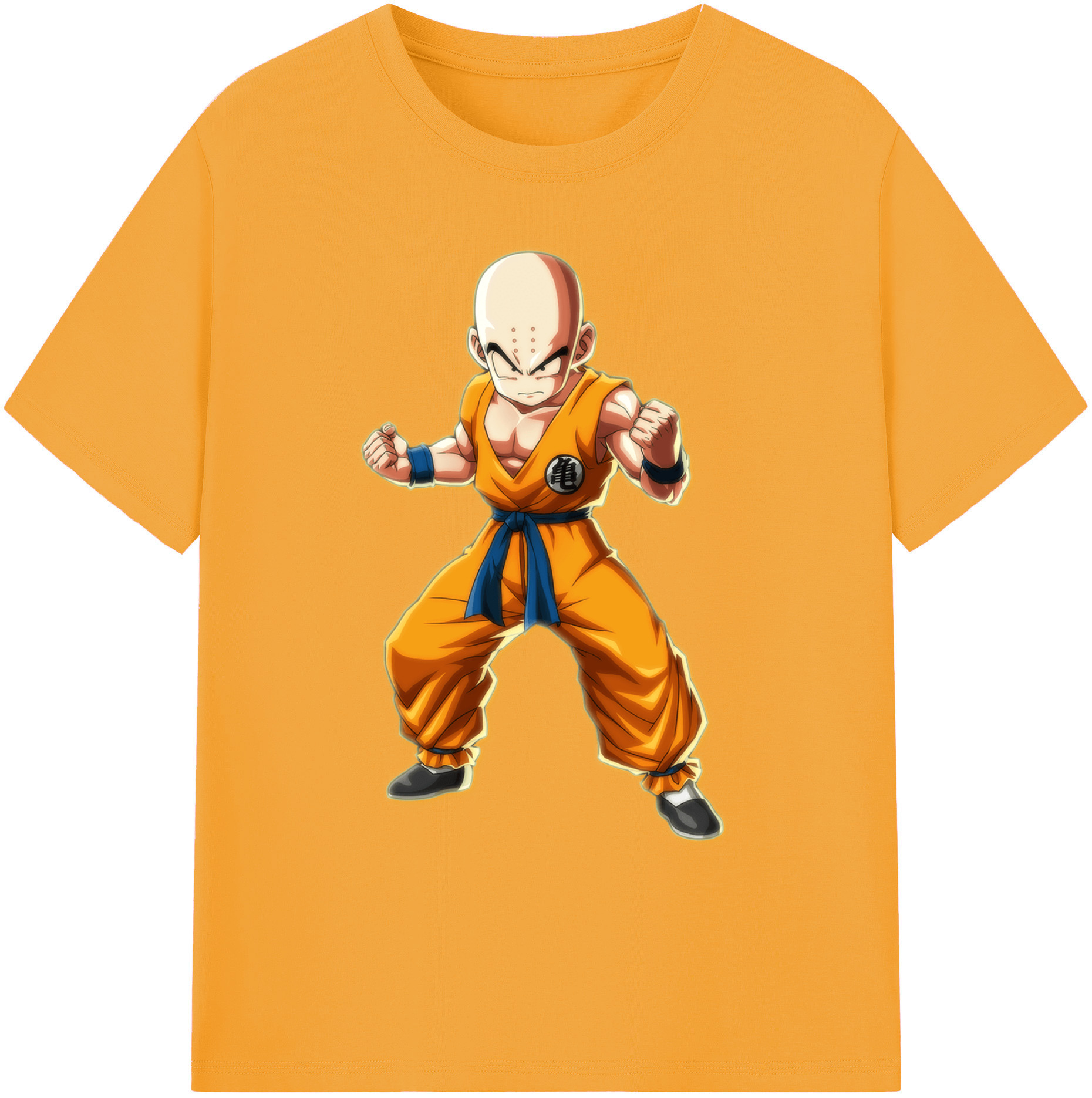 （画像用） ドラゴンボール クリリン DRAGON BALL krillin 綿100％ メンズ半袖Tシャツ｜肌触りやわらか＆通気性