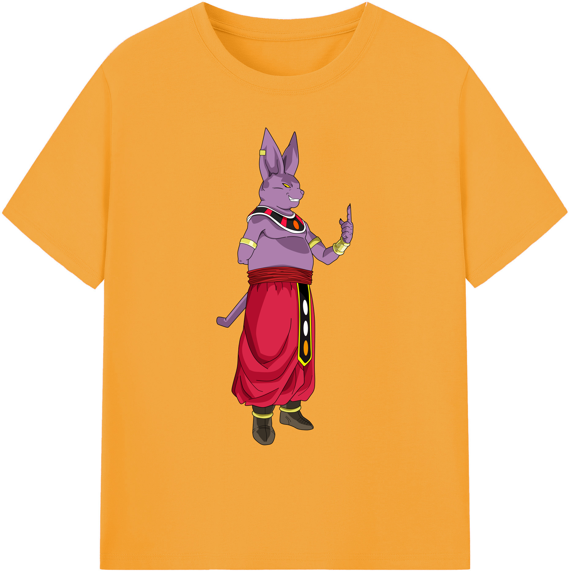 （画像用） ドラゴンボール シャンパ DRAGON BALL Champa 綿100％ メンズ半袖Tシャツ｜肌触りやわらか＆通気性