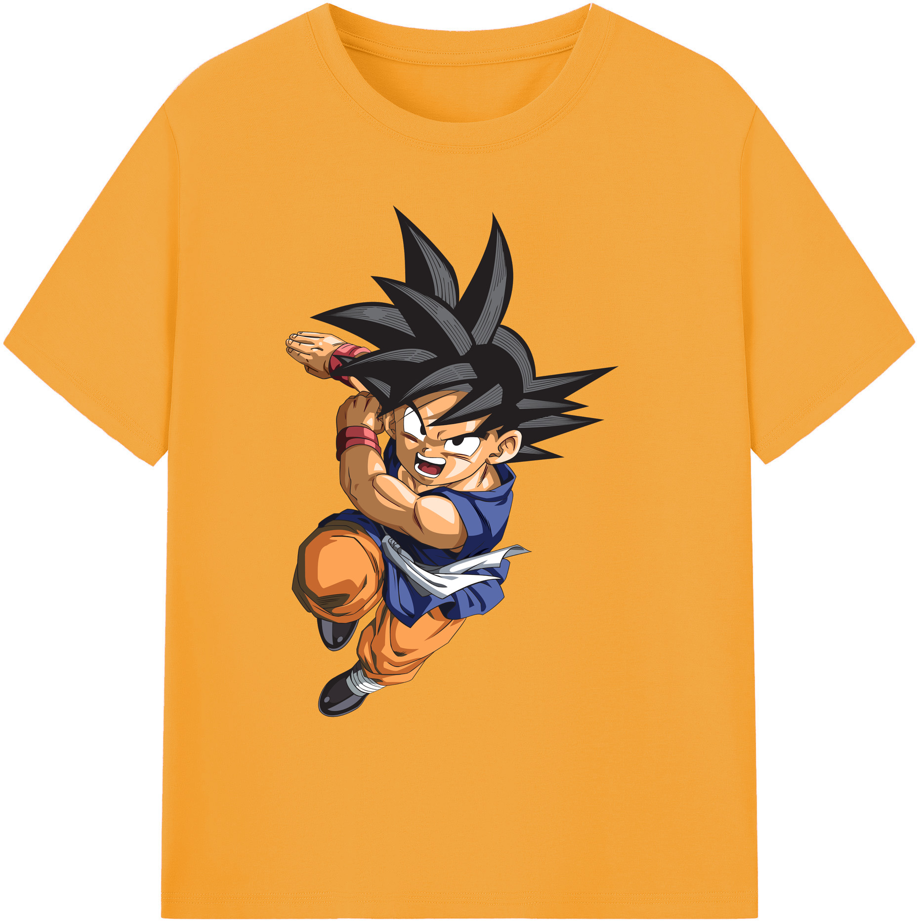 （画像用） ドラゴンボール 孫悟空（そん ごくう）Son Goku カカロット DRAGON BALL Kakarotto 綿100％ メンズ半袖Tシャツ｜肌触りやわらか＆通気性