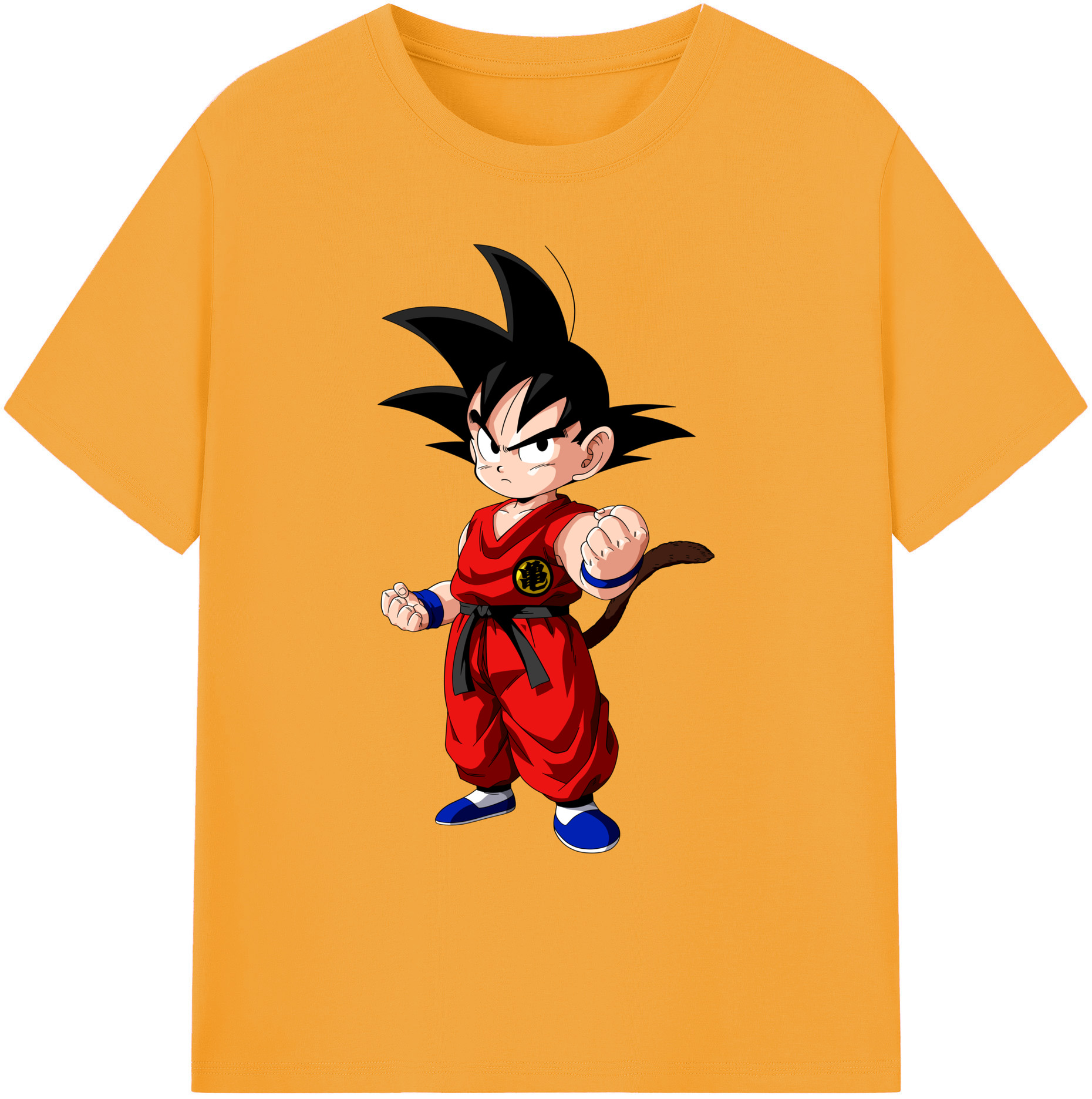 （画像用） ドラゴンボール 孫悟空（そん ごくう）Son Goku カカロット DRAGON BALL Kakarotto 綿100％ メンズ半袖Tシャツ｜肌触りやわらか＆通気性