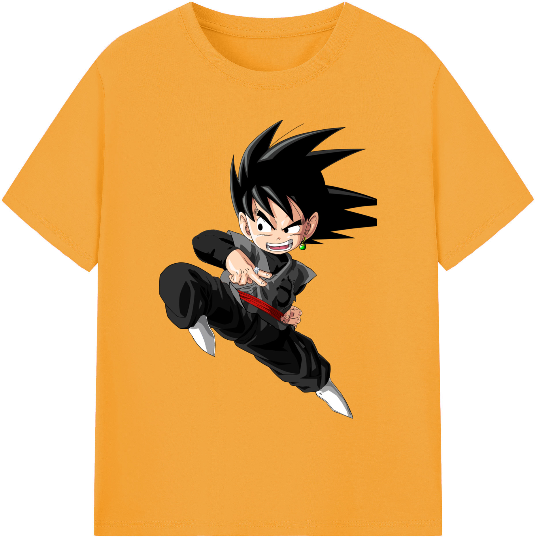 （画像用） ドラゴンボール 孫悟空（そん ごくう）Son Goku カカロット DRAGON BALL Kakarotto 綿100％ メンズ半袖Tシャツ｜肌触りやわらか＆通気性