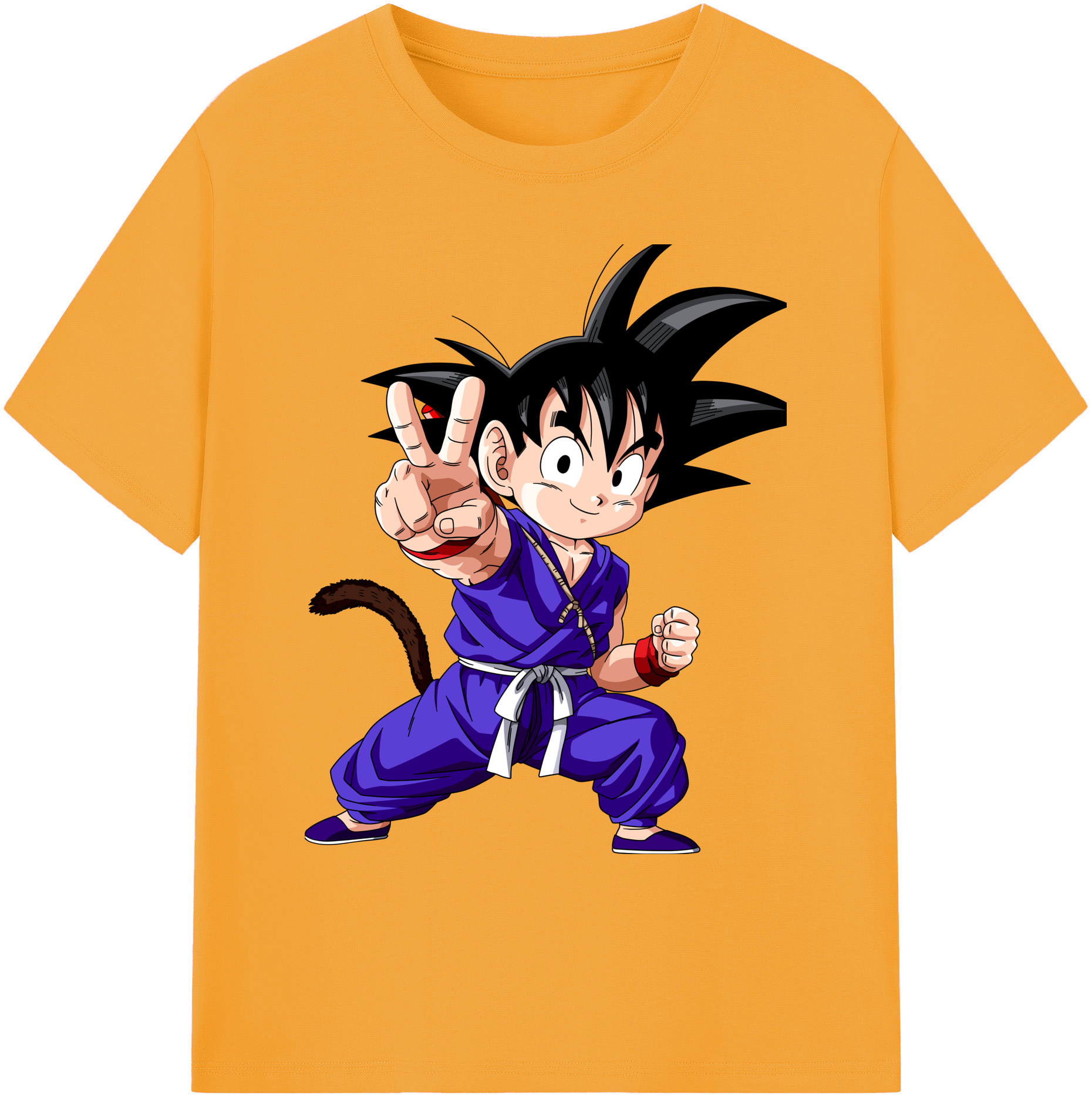 （画像用） ドラゴンボール 孫悟空（そん ごくう）Son Goku カカロット DRAGON BALL Kakarotto 綿100％ メンズ半袖Tシャツ｜肌触りやわらか＆通気性