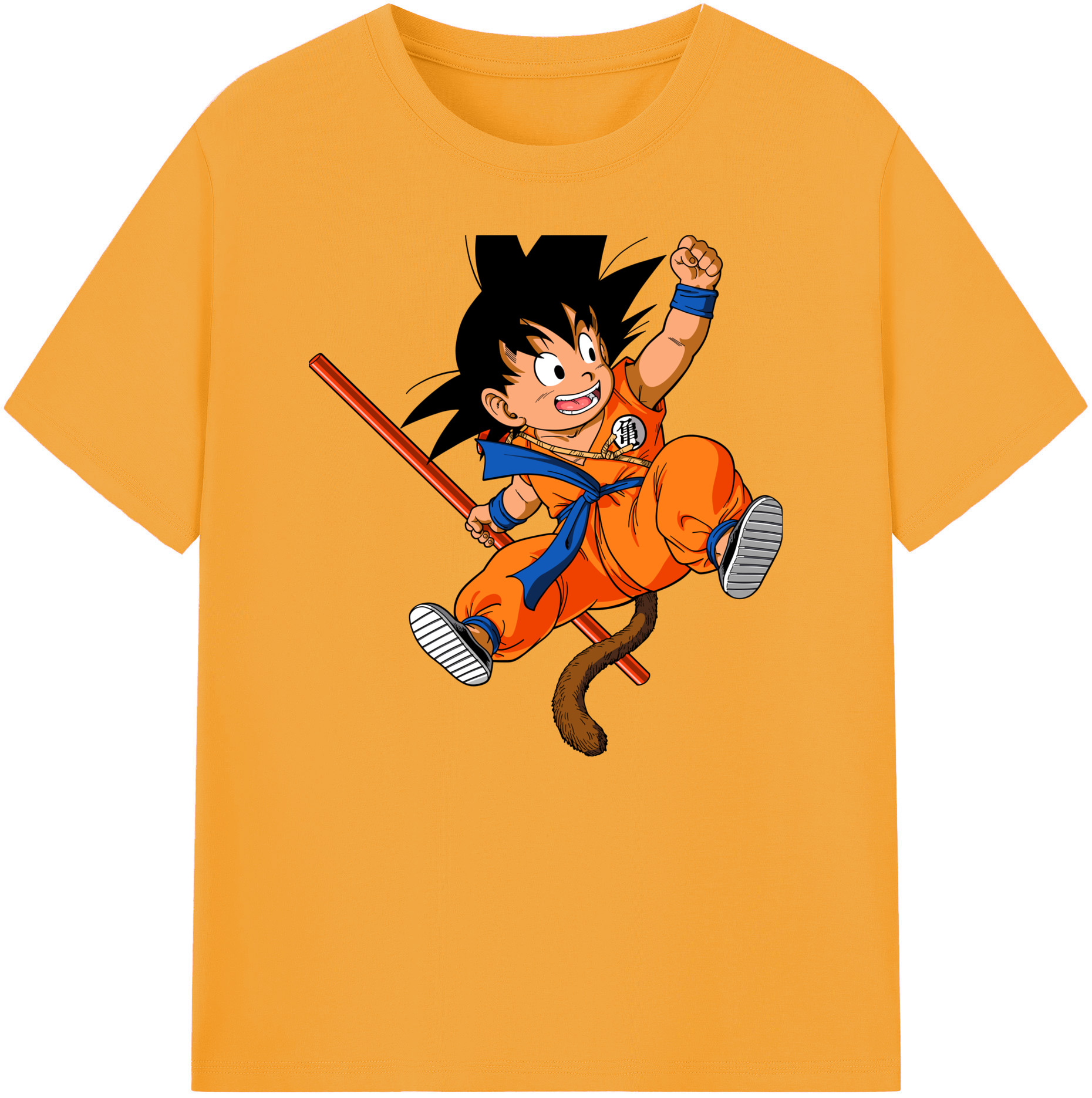 （画像用） ドラゴンボール 孫悟空（そん ごくう）Son Goku カカロット DRAGON BALL Kakarotto 綿100％ メンズ半袖Tシャツ｜肌触りやわらか＆通気性