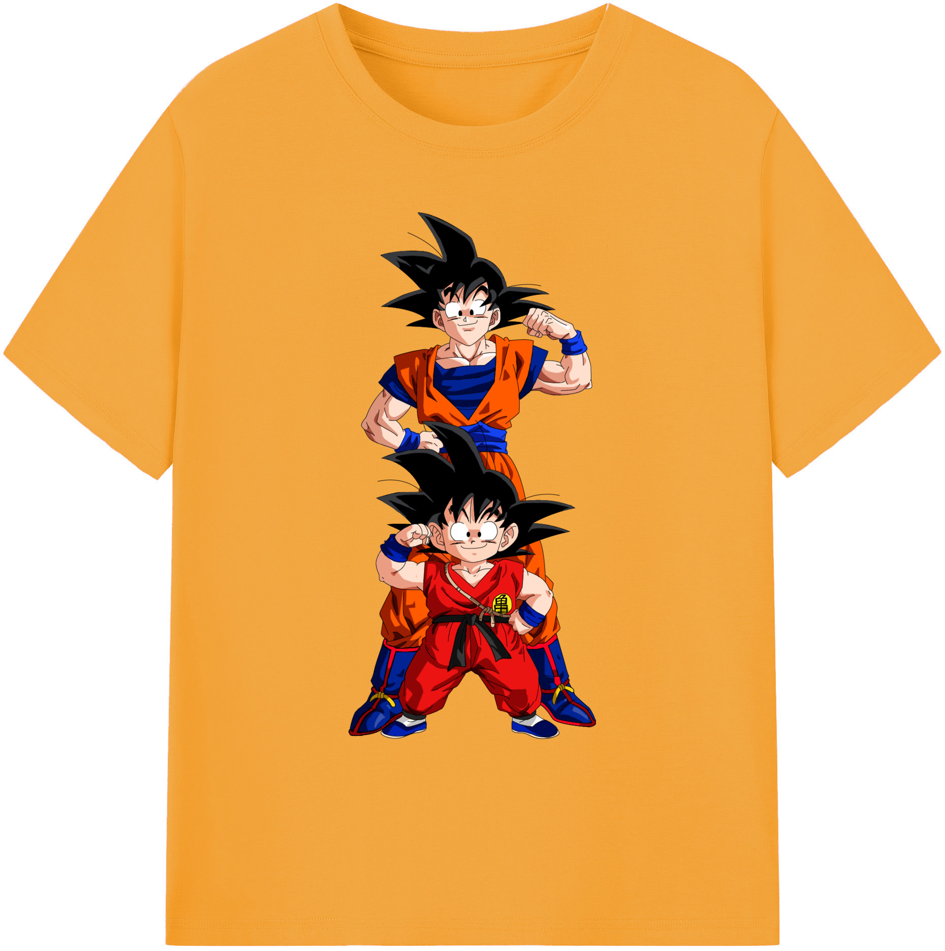 （画像用） ドラゴンボール 孫悟空（そん ごくう）Son Goku カカロット DRAGON BALL Kakarotto 綿100％ メンズ半袖Tシャツ｜肌触りやわらか＆通気性