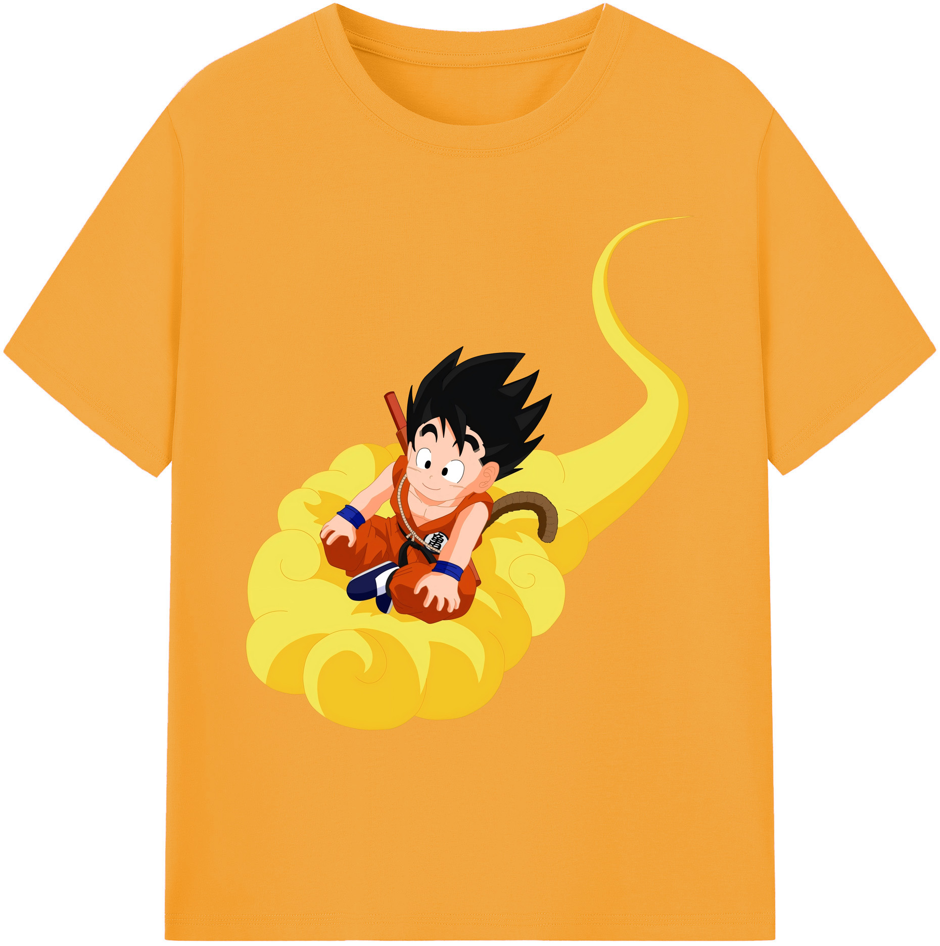 （画像用） ドラゴンボール 孫悟空（そん ごくう）Son Goku カカロット DRAGON BALL Kakarotto 綿100％ メンズ半袖Tシャツ｜肌触りやわらか＆通気性