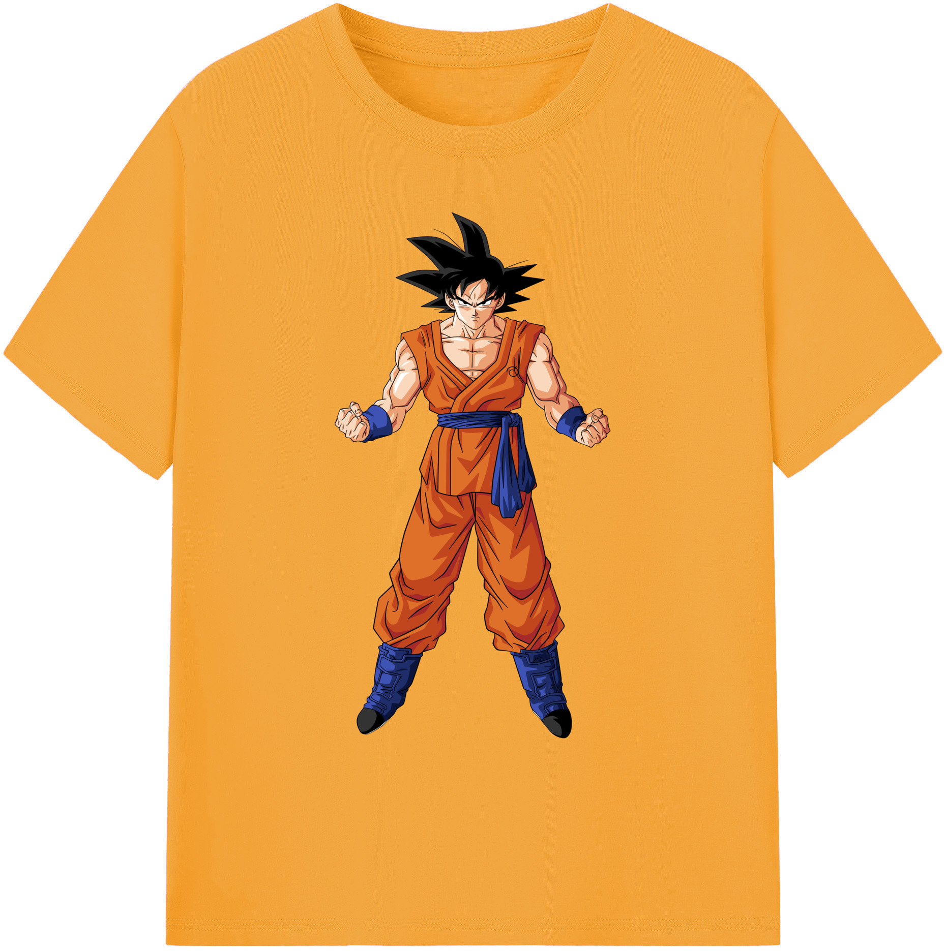 （画像用） ドラゴンボール 孫悟空（そん ごくう）Son Goku カカロット DRAGON BALL Kakarotto 綿100％ メンズ半袖Tシャツ｜肌触りやわらか＆通気性