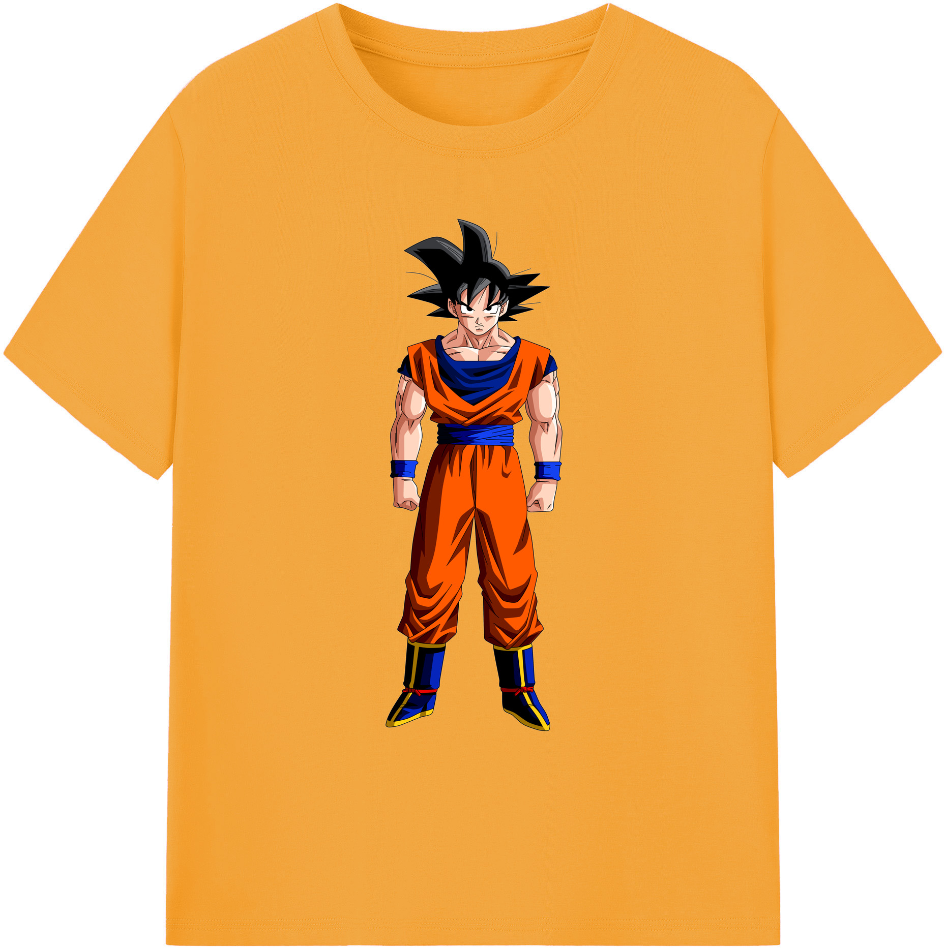 （画像用） ドラゴンボール 孫悟空（そん ごくう）Son Goku カカロット DRAGON BALL Kakarotto 綿100％ メンズ半袖Tシャツ｜肌触りやわらか＆通気性