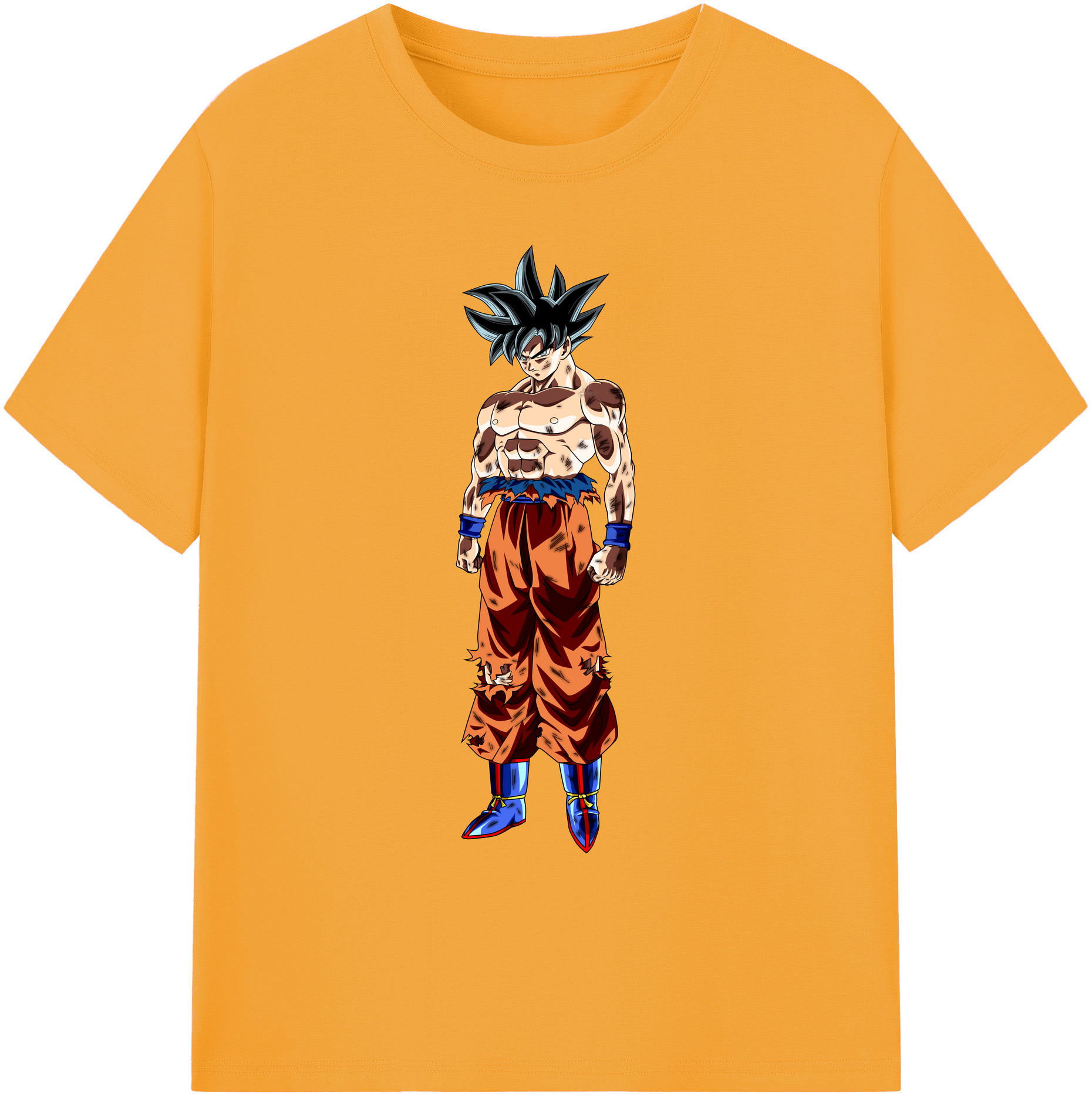 （画像用） ドラゴンボール 孫悟空（そん ごくう）Son Goku カカロット DRAGON BALL Kakarotto 綿100％ メンズ半袖Tシャツ｜肌触りやわらか＆通気性