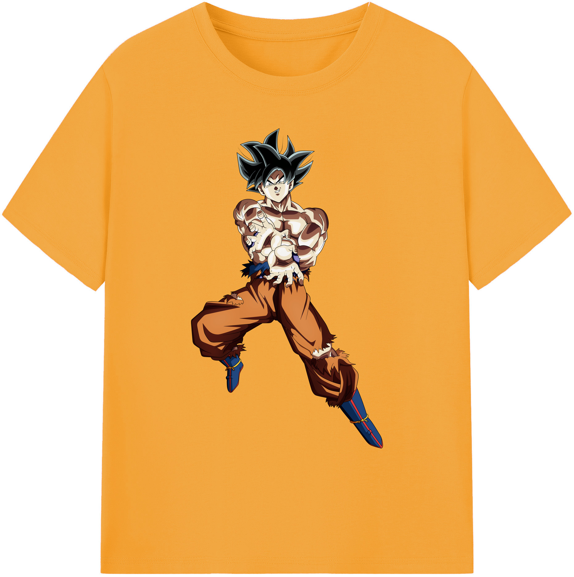 （画像用） ドラゴンボール 孫悟空（そん ごくう）Son Goku カカロット DRAGON BALL Kakarotto 綿100％ メンズ半袖Tシャツ｜肌触りやわらか＆通気性