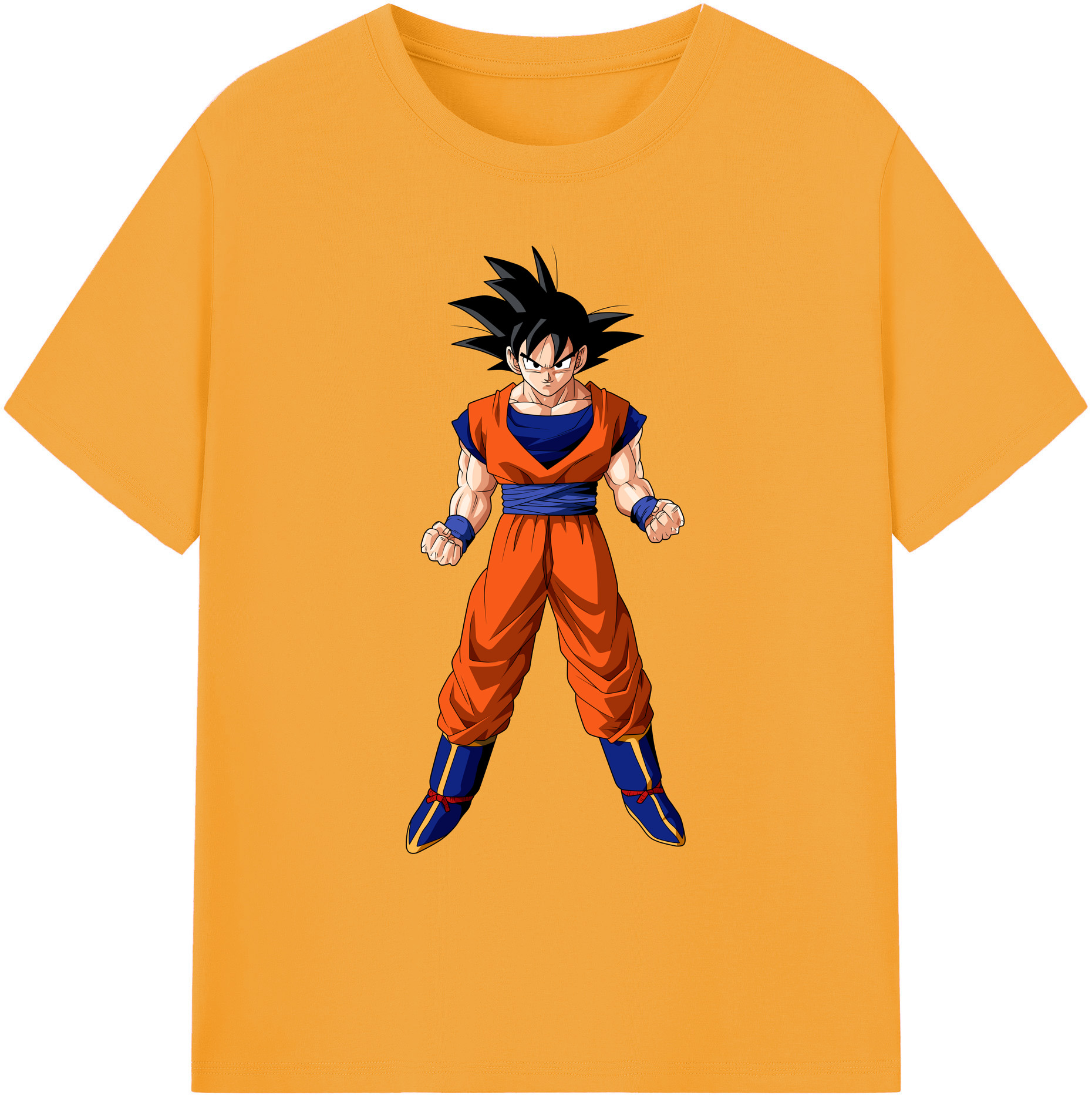 （画像用） ドラゴンボール 孫悟空（そん ごくう）Son Goku カカロット DRAGON BALL Kakarotto 綿100％ メンズ半袖Tシャツ｜肌触りやわらか＆通気性