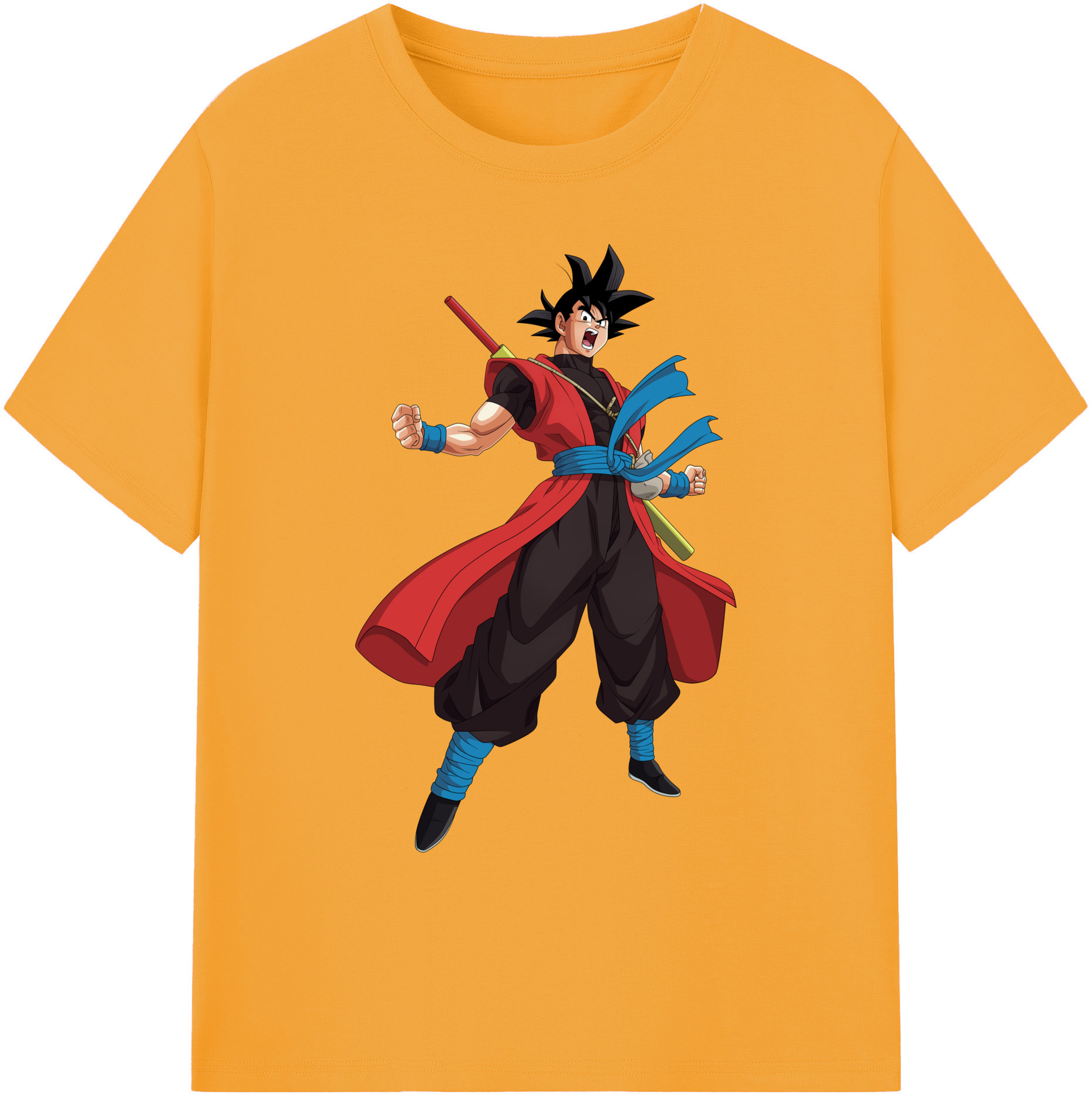 （画像用） ドラゴンボール 孫悟空（そん ごくう）Son Goku カカロット DRAGON BALL Kakarotto 綿100％ メンズ半袖Tシャツ｜肌触りやわらか＆通気性