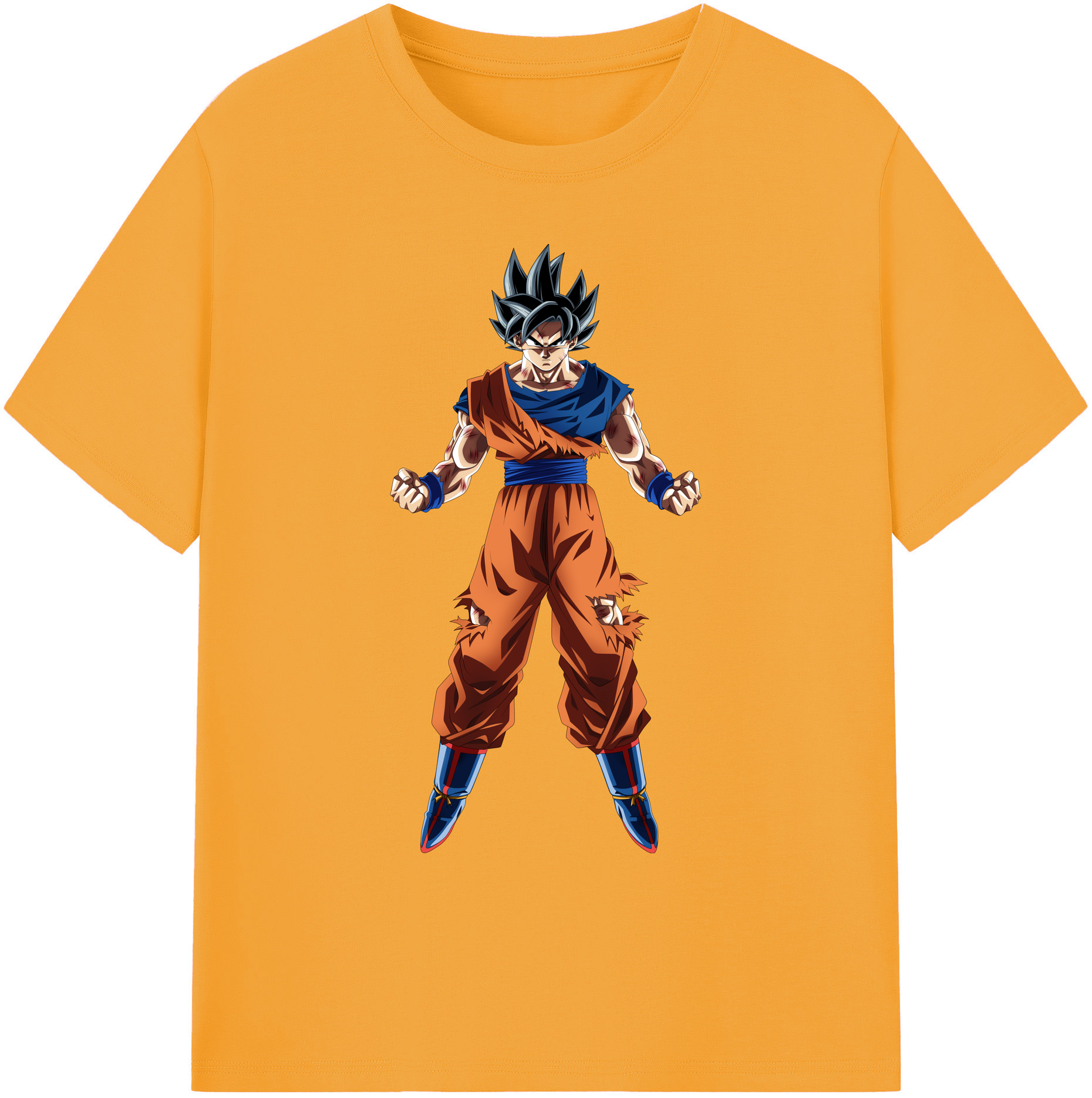 （画像用） ドラゴンボール 孫悟空（そん ごくう）Son Goku カカロット DRAGON BALL Kakarotto 綿100％ メンズ半袖Tシャツ｜肌触りやわらか＆通気性