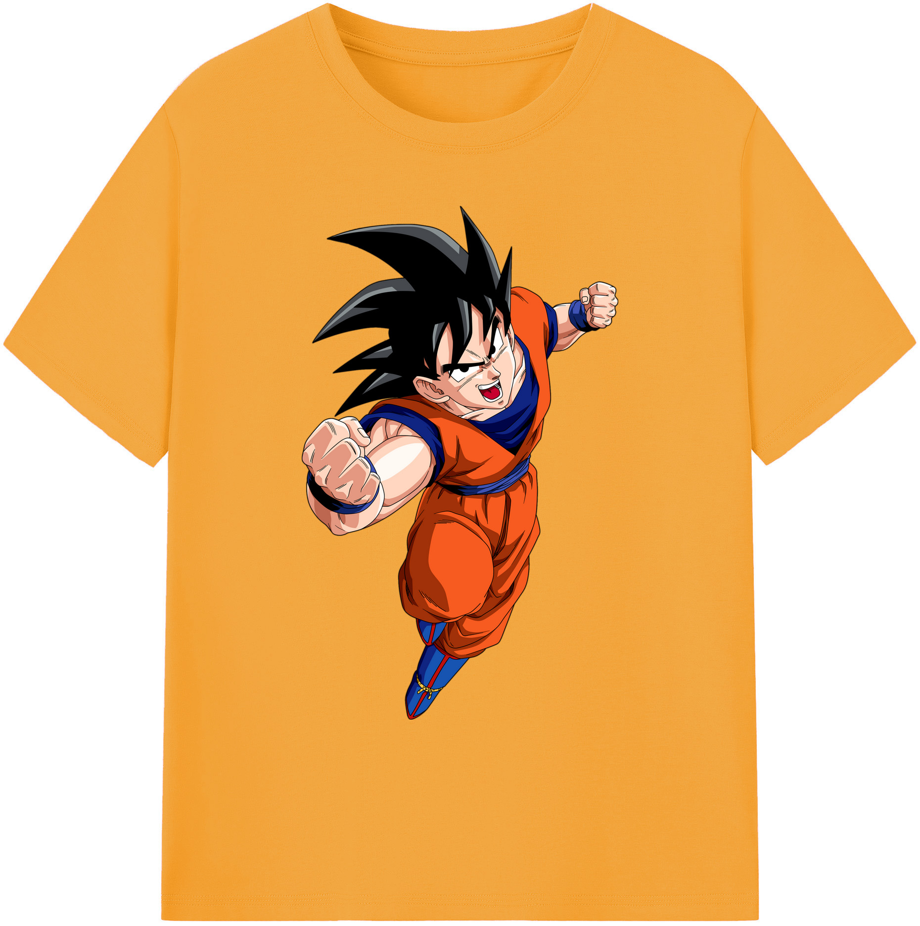 （画像用） ドラゴンボール 孫悟空（そん ごくう）Son Goku カカロット DRAGON BALL Kakarotto 綿100％ メンズ半袖Tシャツ｜肌触りやわらか＆通気性