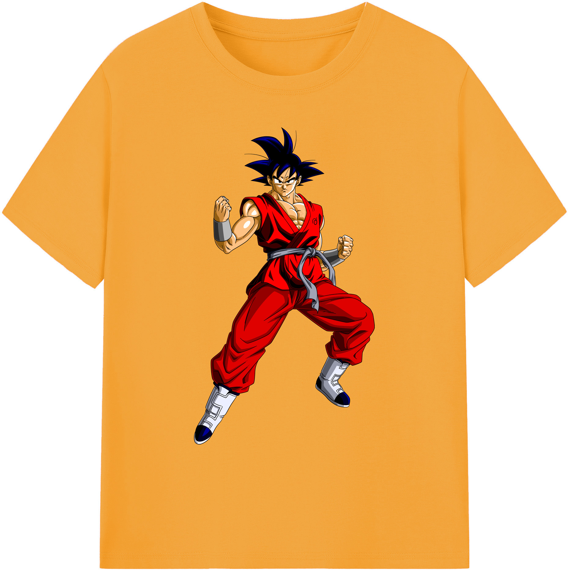 （画像用） ドラゴンボール 孫悟空（そん ごくう）Son Goku カカロット DRAGON BALL Kakarotto 綿100％ メンズ半袖Tシャツ｜肌触りやわらか＆通気性