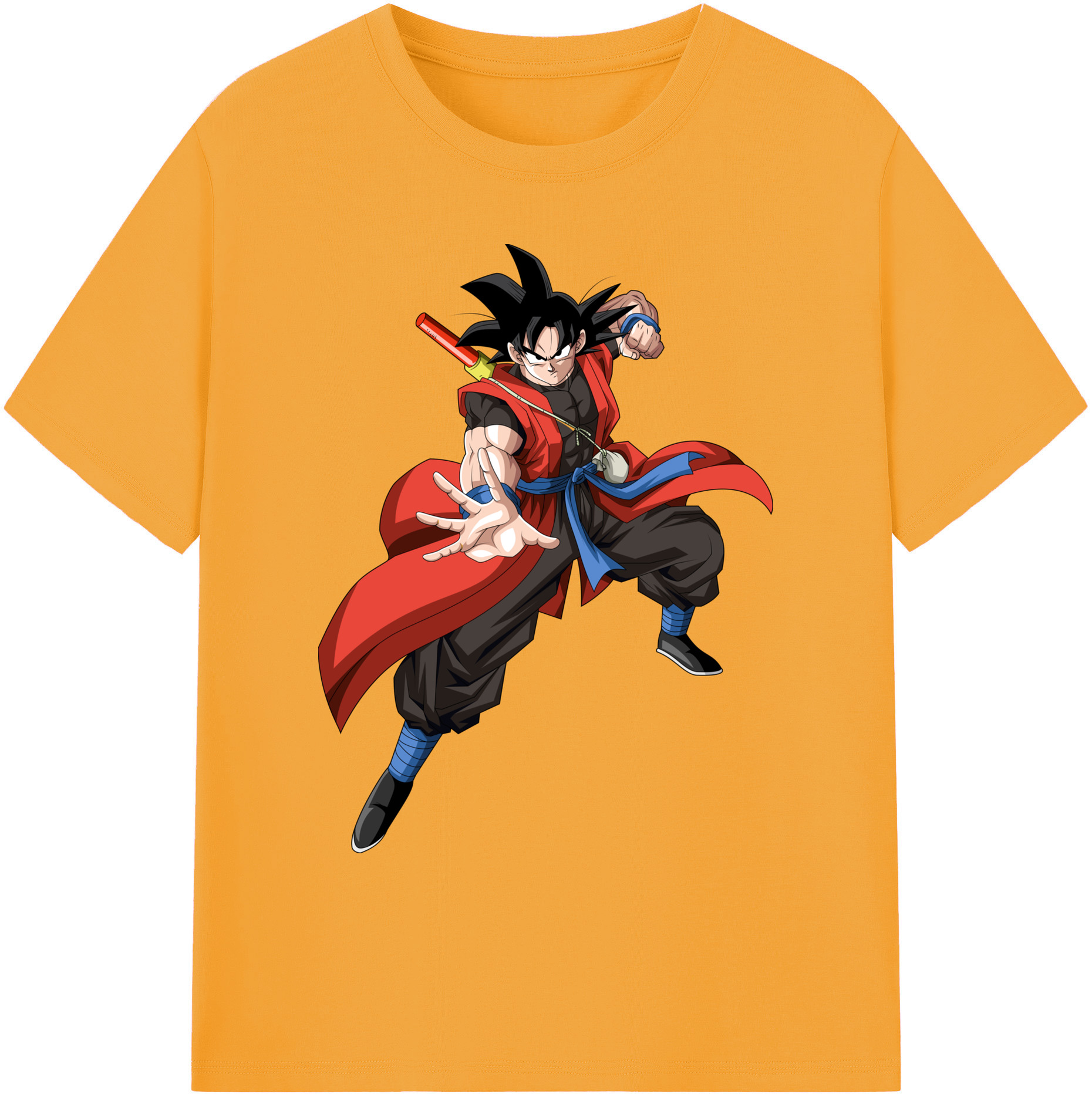 （画像用） ドラゴンボール 孫悟空（そん ごくう）Son Goku カカロット DRAGON BALL Kakarotto 綿100％ メンズ半袖Tシャツ｜肌触りやわらか＆通気性