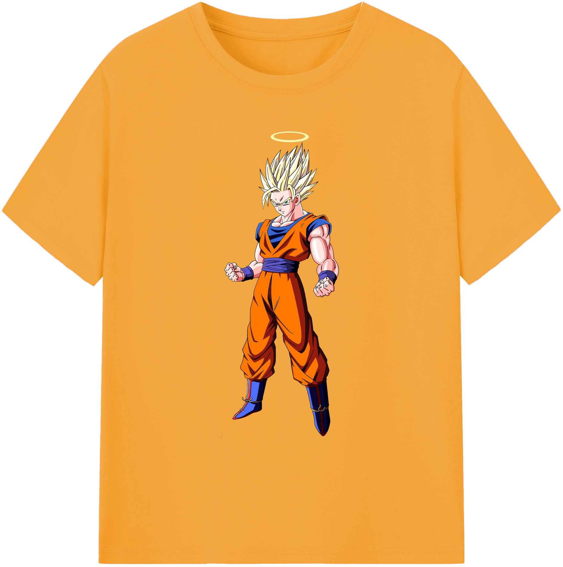 （画像用） ドラゴンボール 孫悟空（そん ごくう）Son Goku カカロット DRAGON BALL Kakarotto 綿100％ メンズ半袖Tシャツ｜肌触りやわらか＆通気性