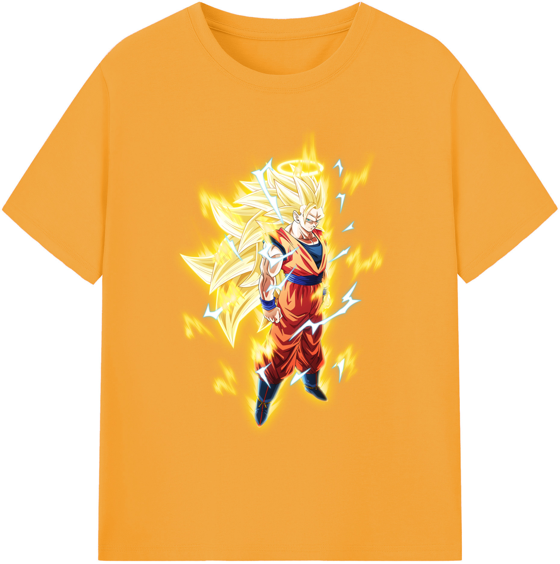 （画像用） ドラゴンボール 孫悟空（そん ごくう）Son Goku カカロット DRAGON BALL Kakarotto 綿100％ メンズ半袖Tシャツ｜肌触りやわらか＆通気性