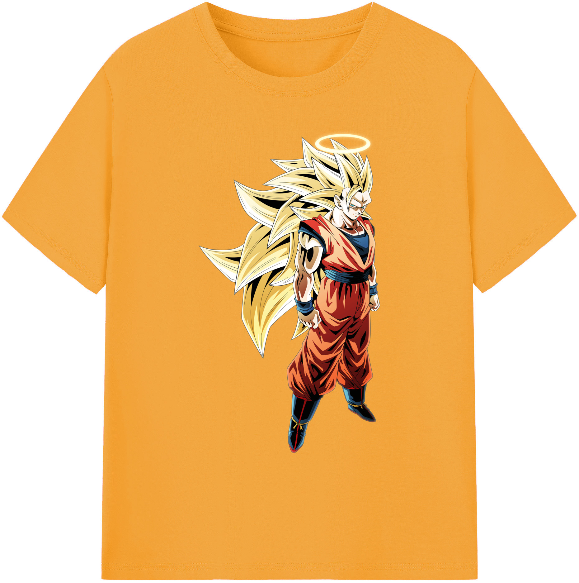 （画像用） ドラゴンボール 孫悟空（そん ごくう）Son Goku カカロット DRAGON BALL Kakarotto 綿100％ メンズ半袖Tシャツ｜肌触りやわらか＆通気性
