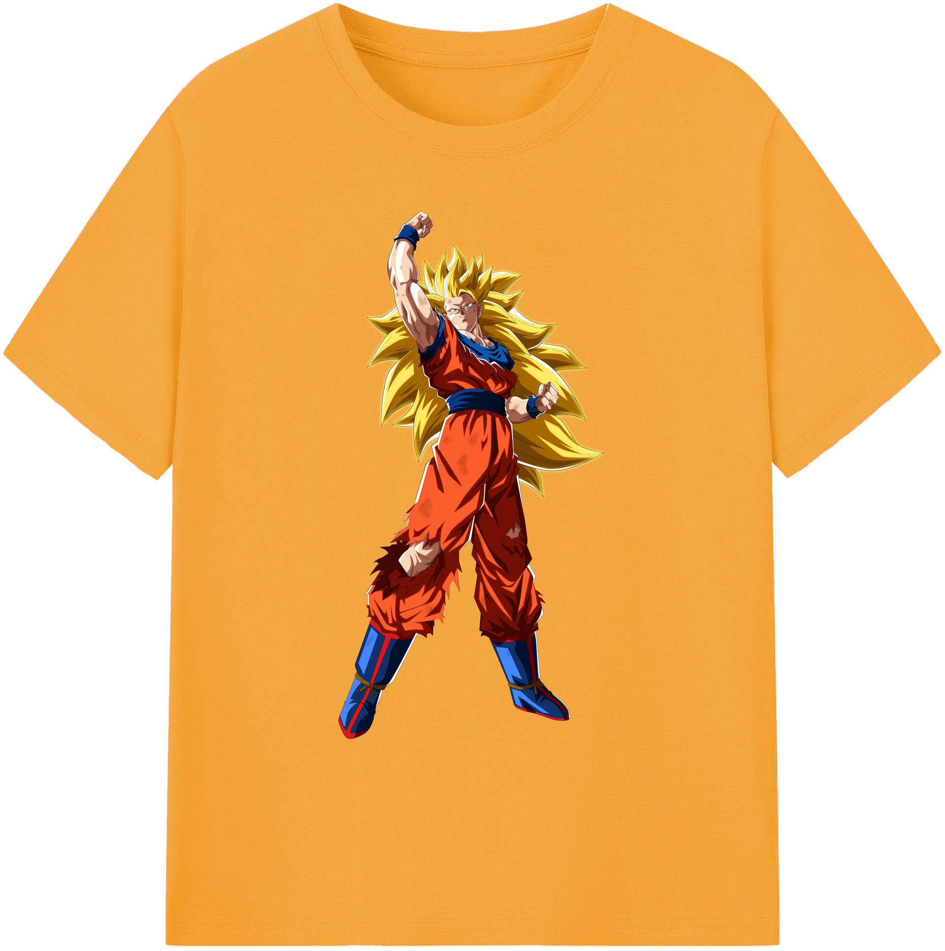 （画像用） ドラゴンボール 孫悟空（そん ごくう）Son Goku カカロット DRAGON BALL Kakarotto 綿100％ メンズ半袖Tシャツ｜肌触りやわらか＆通気性