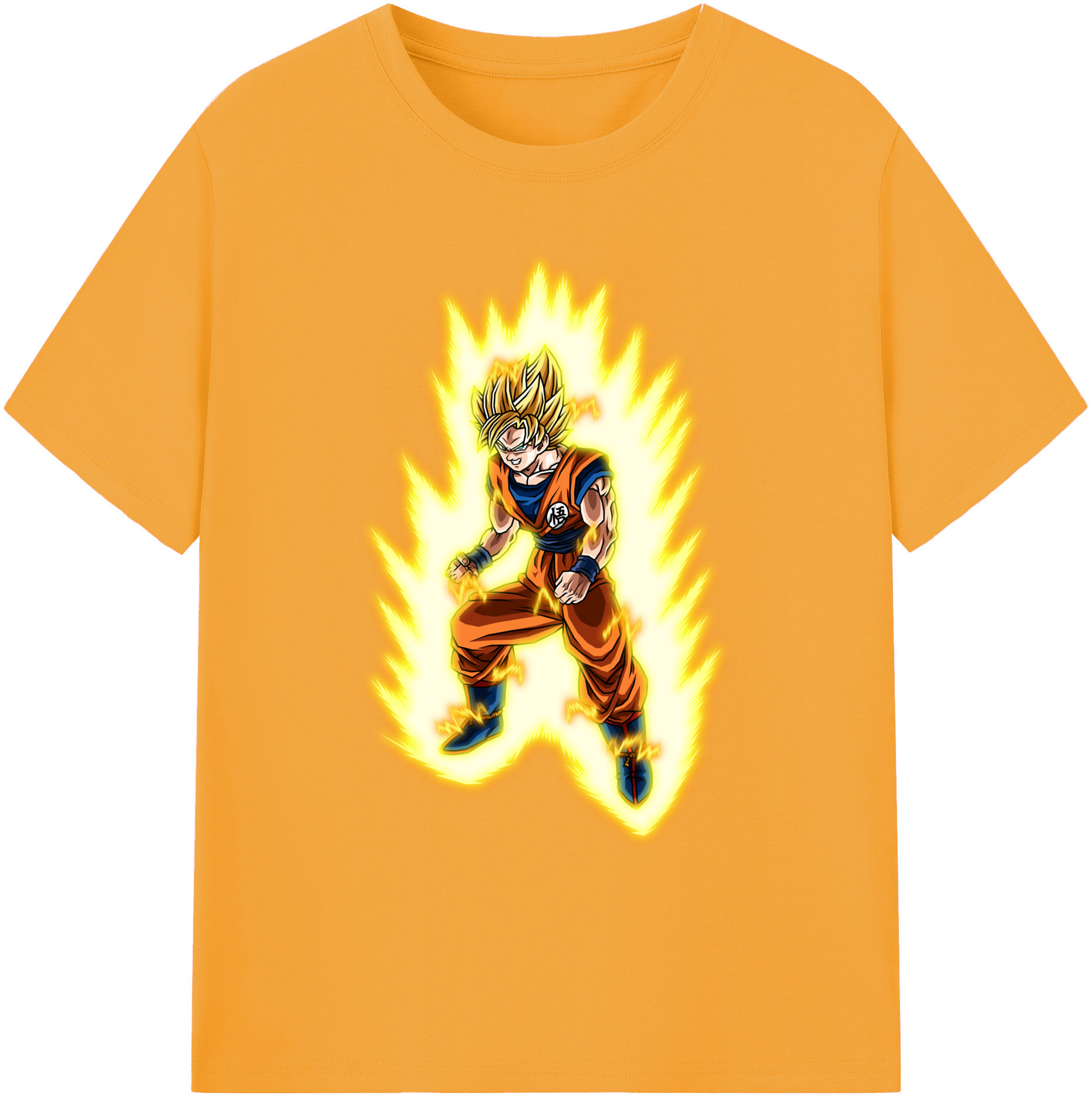 （画像用） ドラゴンボール 孫悟空（そん ごくう）Son Goku カカロット DRAGON BALL Kakarotto 綿100％ メンズ半袖Tシャツ｜肌触りやわらか＆通気性