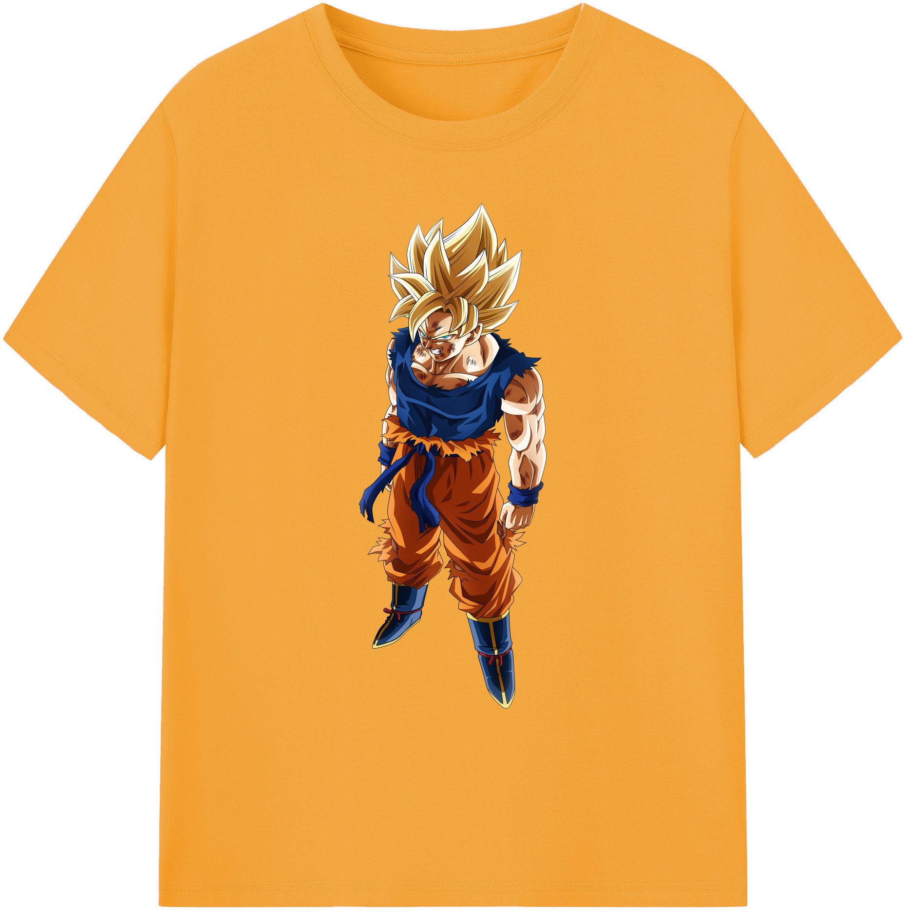 （画像用） ドラゴンボール 孫悟空（そん ごくう）Son Goku カカロット DRAGON BALL Kakarotto 綿100％ メンズ半袖Tシャツ｜肌触りやわらか＆通気性
