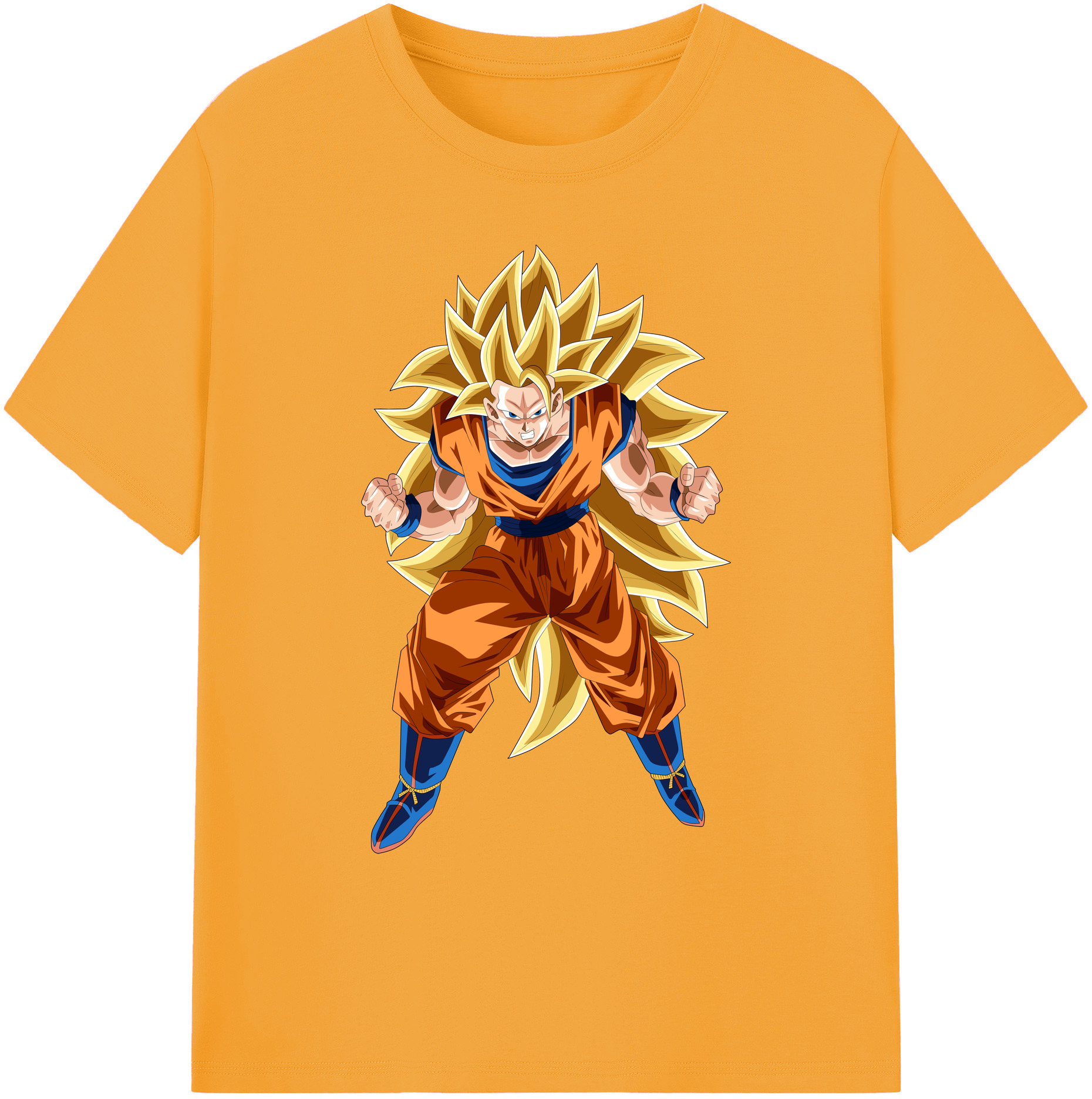 （画像用） ドラゴンボール 孫悟空（そん ごくう）Son Goku カカロット DRAGON BALL Kakarotto 綿100％ メンズ半袖Tシャツ｜肌触りやわらか＆通気性