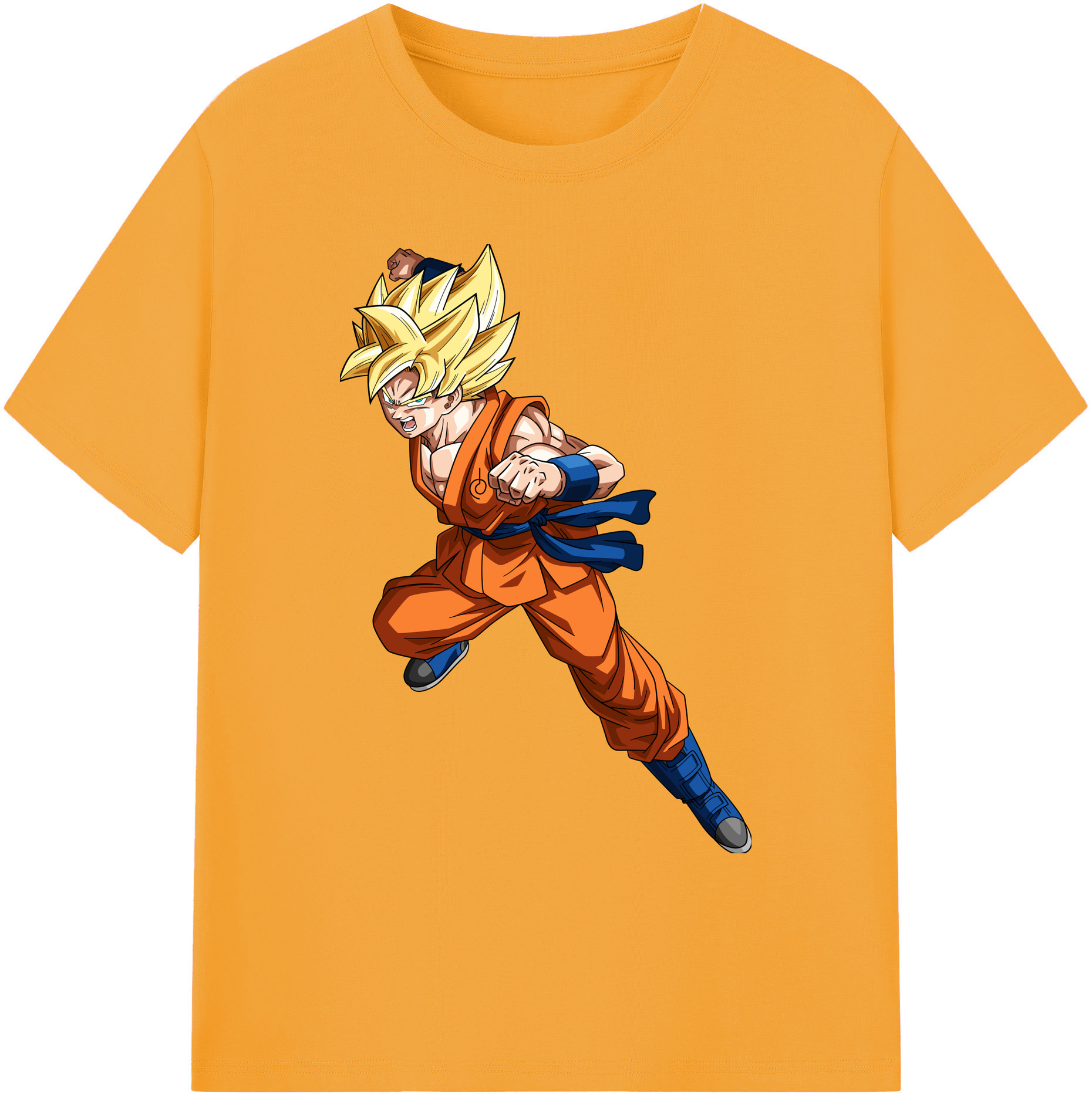 （画像用） ドラゴンボール 孫悟空（そん ごくう）Son Goku カカロット DRAGON BALL Kakarotto 綿100％ メンズ半袖Tシャツ｜肌触りやわらか＆通気性