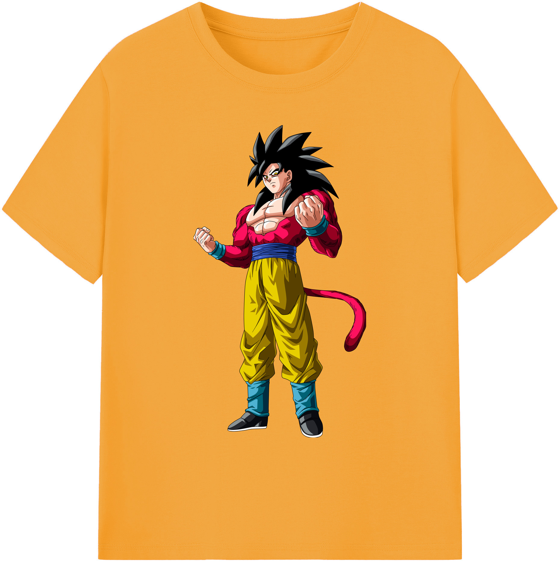 （画像用） ドラゴンボール 孫悟空（そん ごくう）Son Goku カカロット DRAGON BALL Kakarotto 綿100％ メンズ半袖Tシャツ｜肌触りやわらか＆通気性