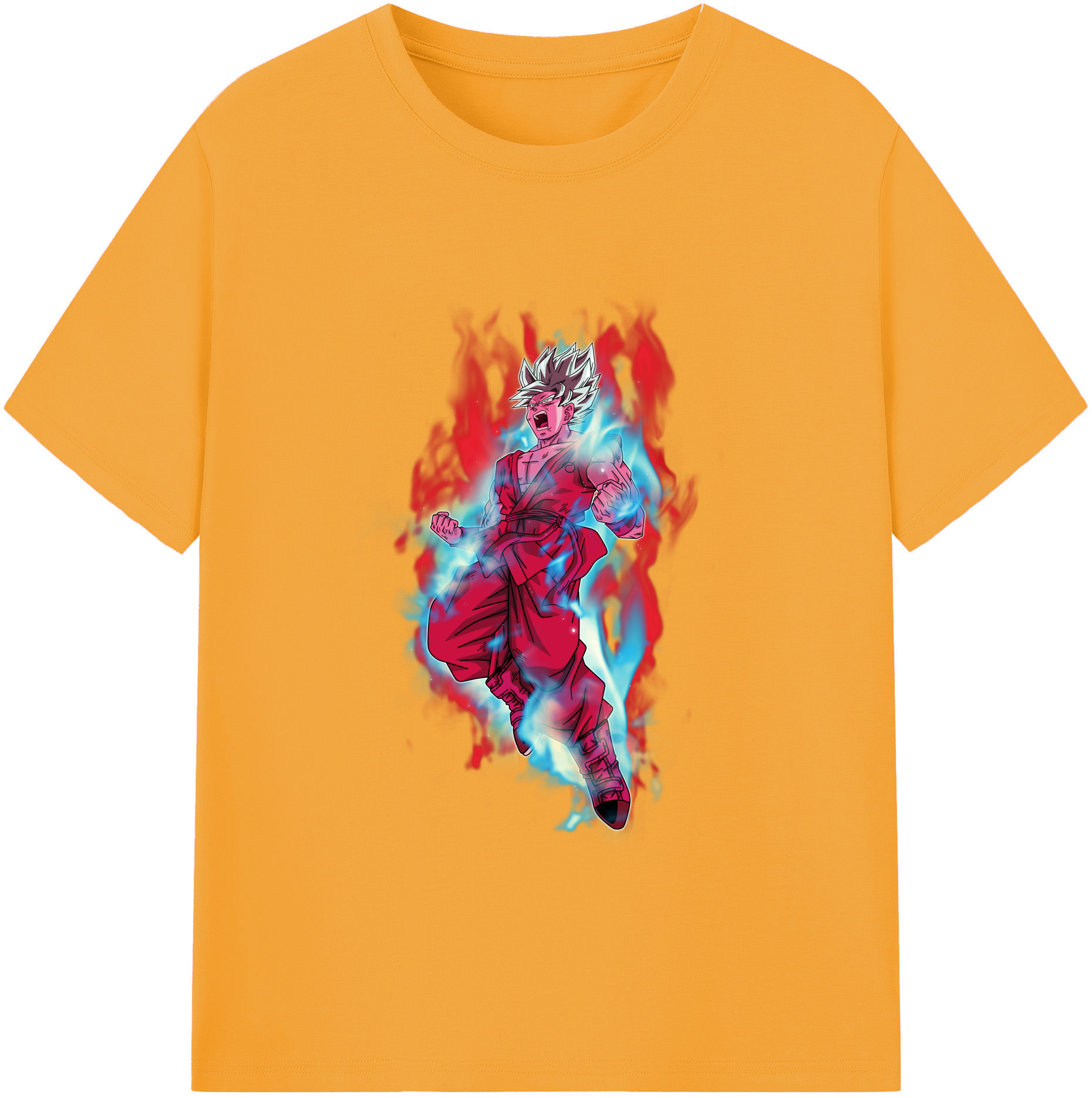 （画像用） ドラゴンボール 孫悟空（そん ごくう）Son Goku カカロット DRAGON BALL Kakarotto 綿100％ メンズ半袖Tシャツ｜肌触りやわらか＆通気性