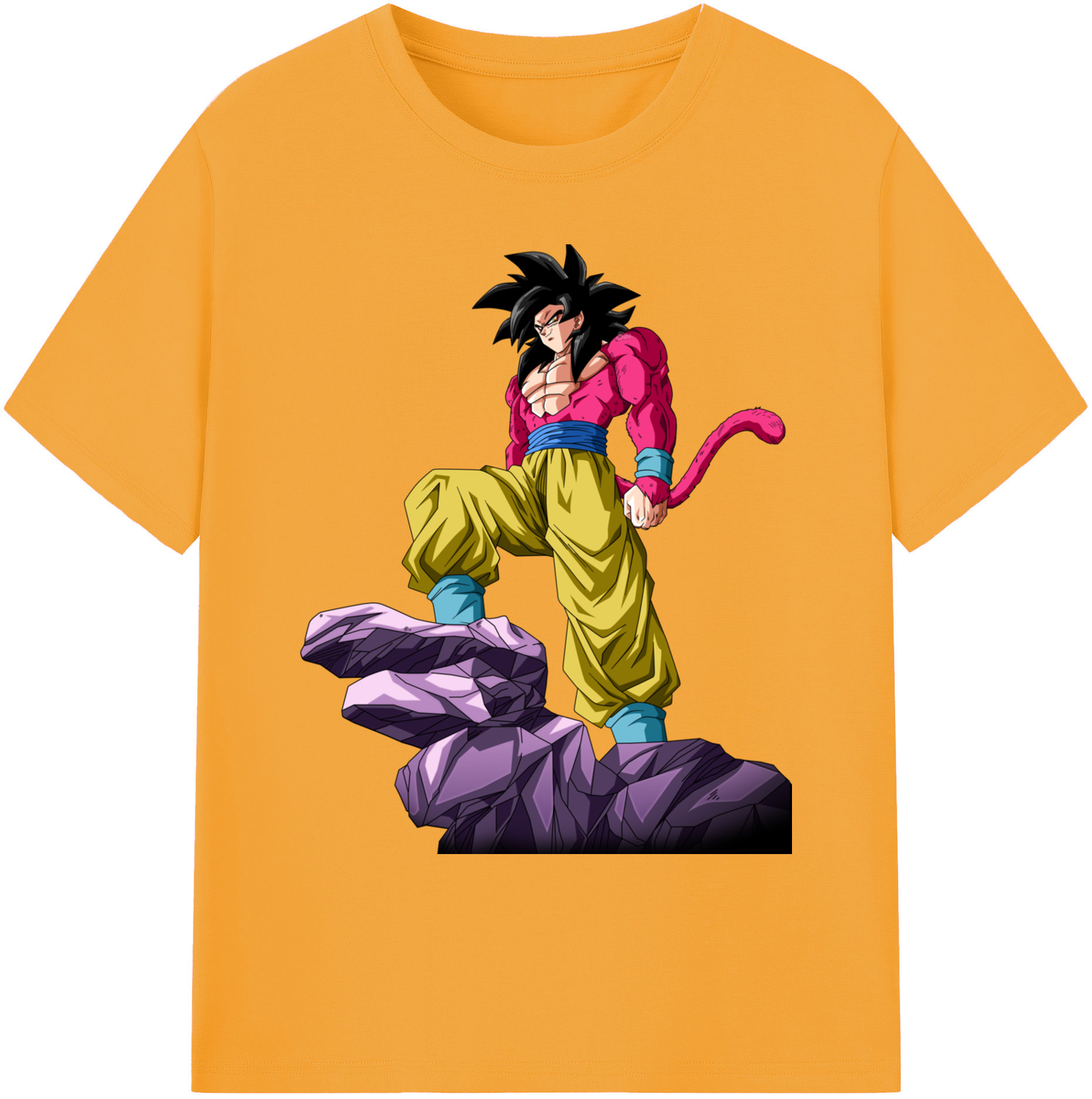 （画像用） ドラゴンボール 孫悟空（そん ごくう）Son Goku カカロット DRAGON BALL Kakarotto 綿100％ メンズ半袖Tシャツ｜肌触りやわらか＆通気性