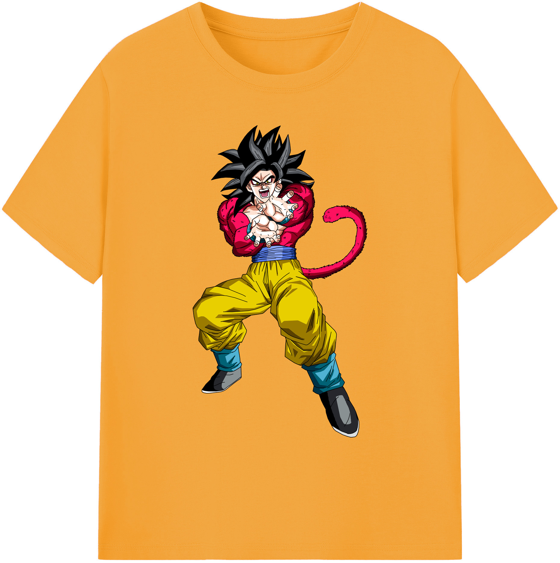 （画像用） ドラゴンボール 孫悟空（そん ごくう）Son Goku カカロット DRAGON BALL Kakarotto 綿100％ メンズ半袖Tシャツ｜肌触りやわらか＆通気性