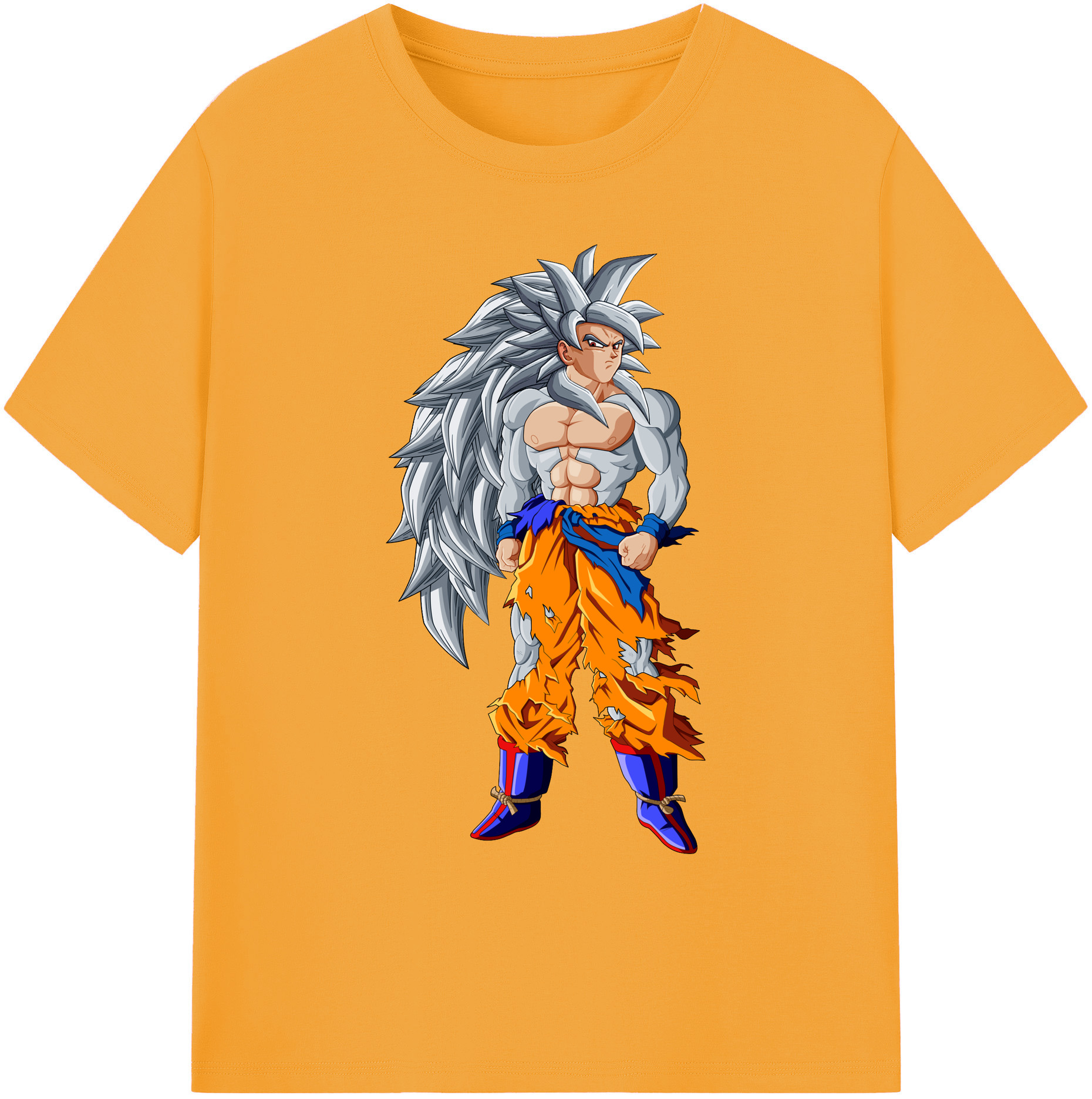 （画像用） ドラゴンボール 孫悟空（そん ごくう）Son Goku カカロット DRAGON BALL Kakarotto 綿100％ メンズ半袖Tシャツ｜肌触りやわらか＆通気性
