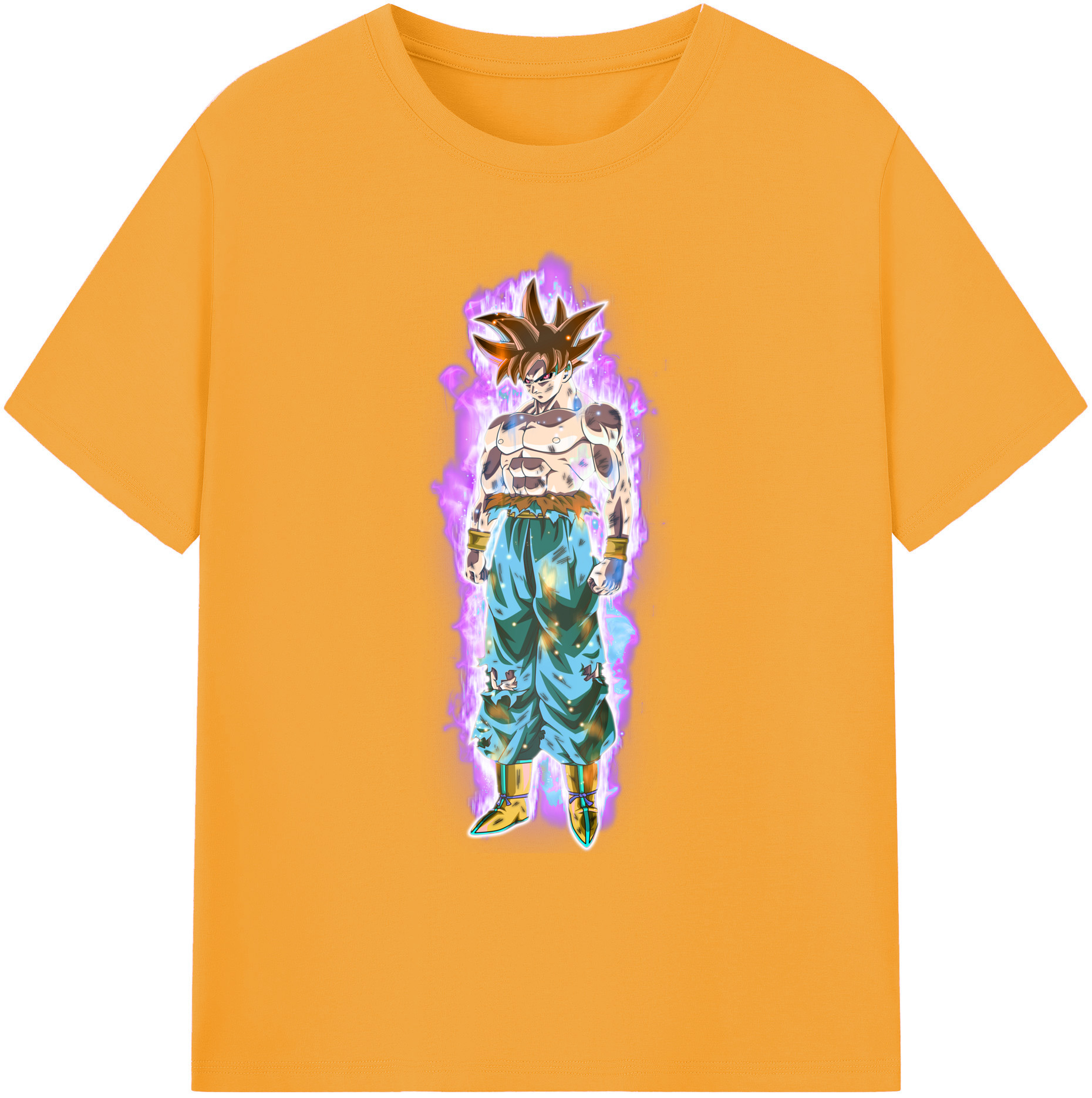 （画像用） ドラゴンボール 孫悟空（そん ごくう）Son Goku カカロット DRAGON BALL Kakarotto 綿100％ メンズ半袖Tシャツ｜肌触りやわらか＆通気性