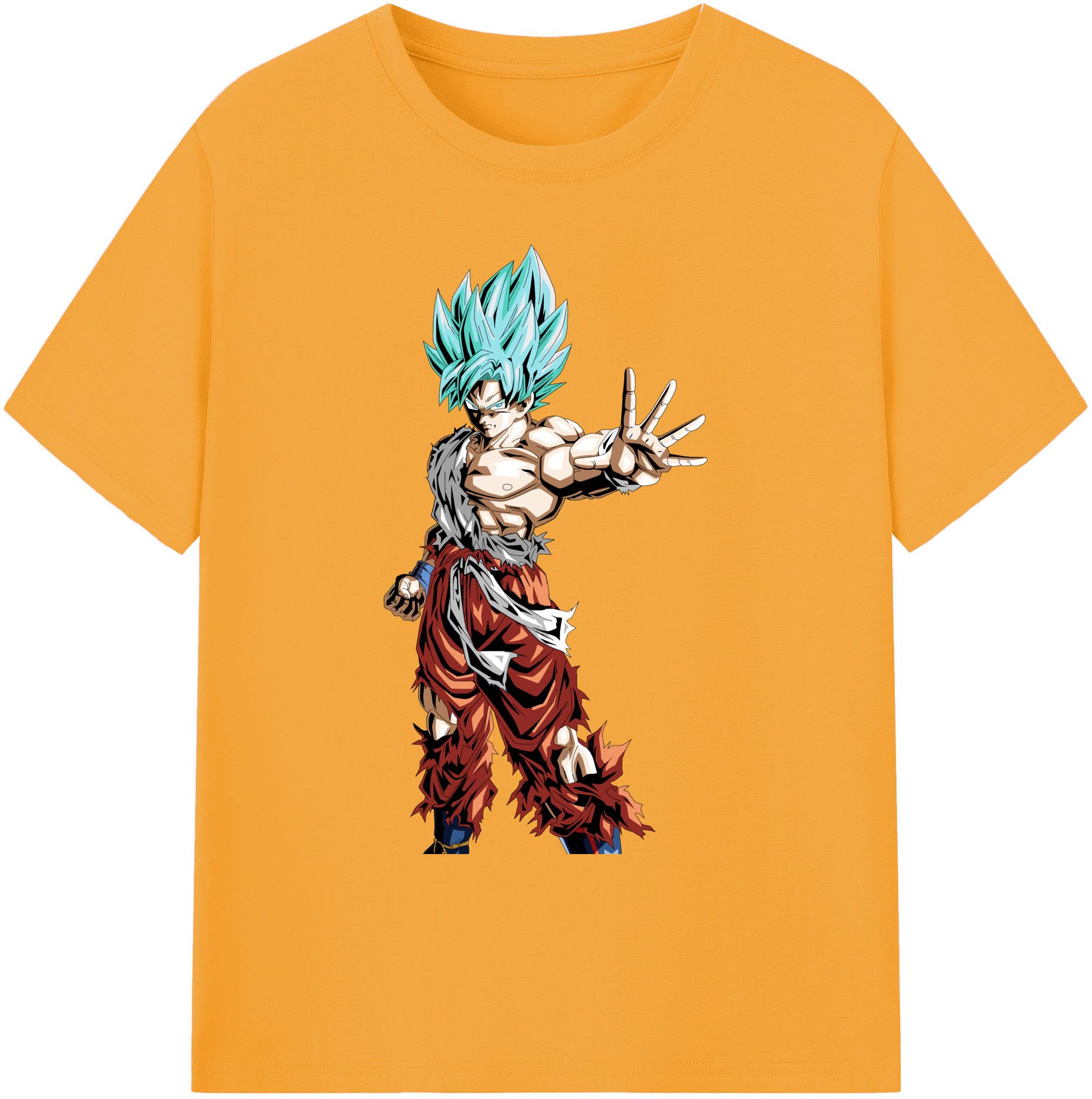 （画像用） ドラゴンボール 孫悟空（そん ごくう）Son Goku カカロット DRAGON BALL Kakarotto 綿100％ メンズ半袖Tシャツ｜肌触りやわらか＆通気性