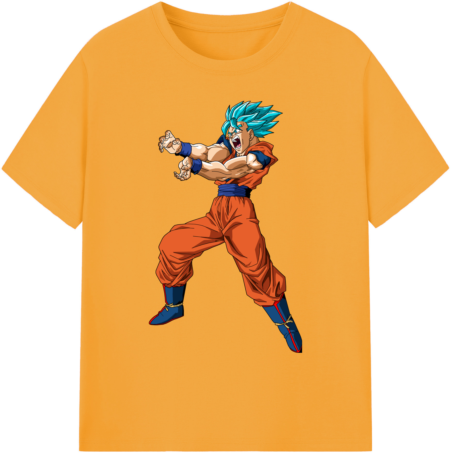 （画像用） ドラゴンボール 孫悟空（そん ごくう）Son Goku カカロット DRAGON BALL Kakarotto 綿100％ メンズ半袖Tシャツ｜肌触りやわらか＆通気性