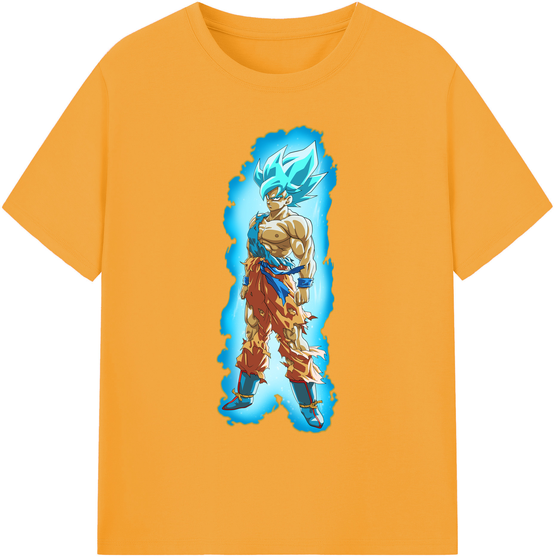 （画像用） ドラゴンボール 孫悟空（そん ごくう）Son Goku カカロット DRAGON BALL Kakarotto 綿100％ メンズ半袖Tシャツ｜肌触りやわらか＆通気性