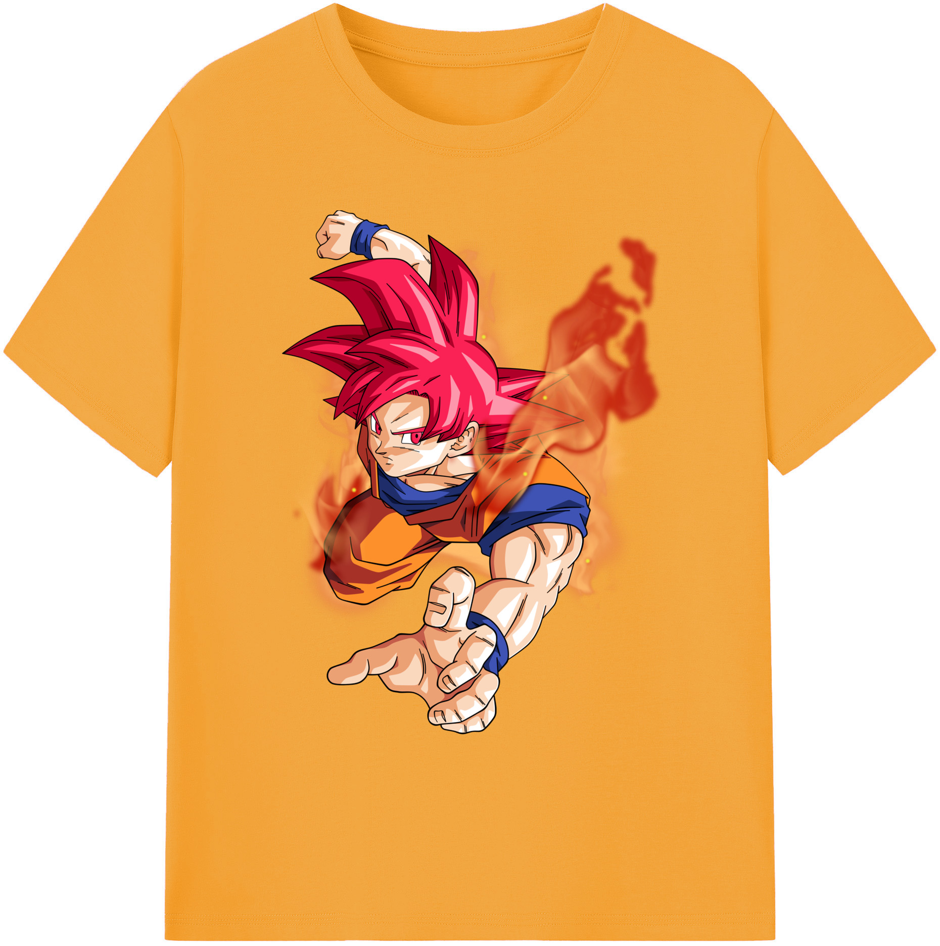 （画像用） ドラゴンボール 孫悟空（そん ごくう）Son Goku カカロット DRAGON BALL Kakarotto 綿100％ メンズ半袖Tシャツ｜肌触りやわらか＆通気性