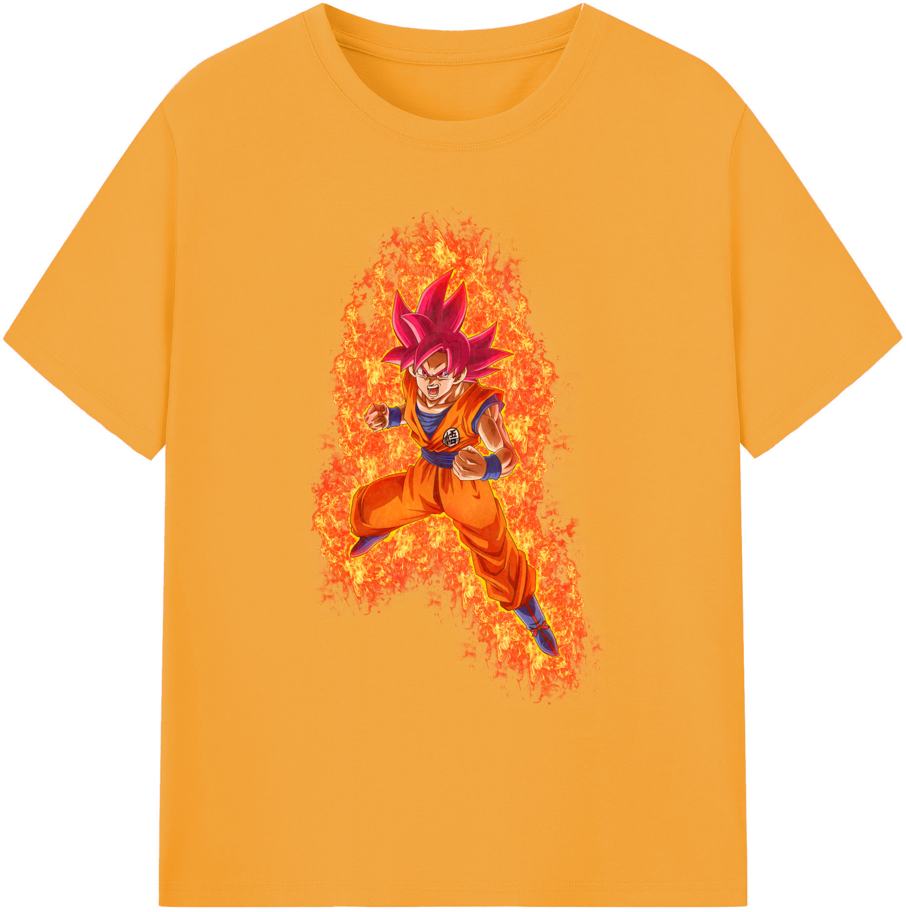 （画像用） ドラゴンボール 孫悟空（そん ごくう）Son Goku カカロット DRAGON BALL Kakarotto 綿100％ メンズ半袖Tシャツ｜肌触りやわらか＆通気性